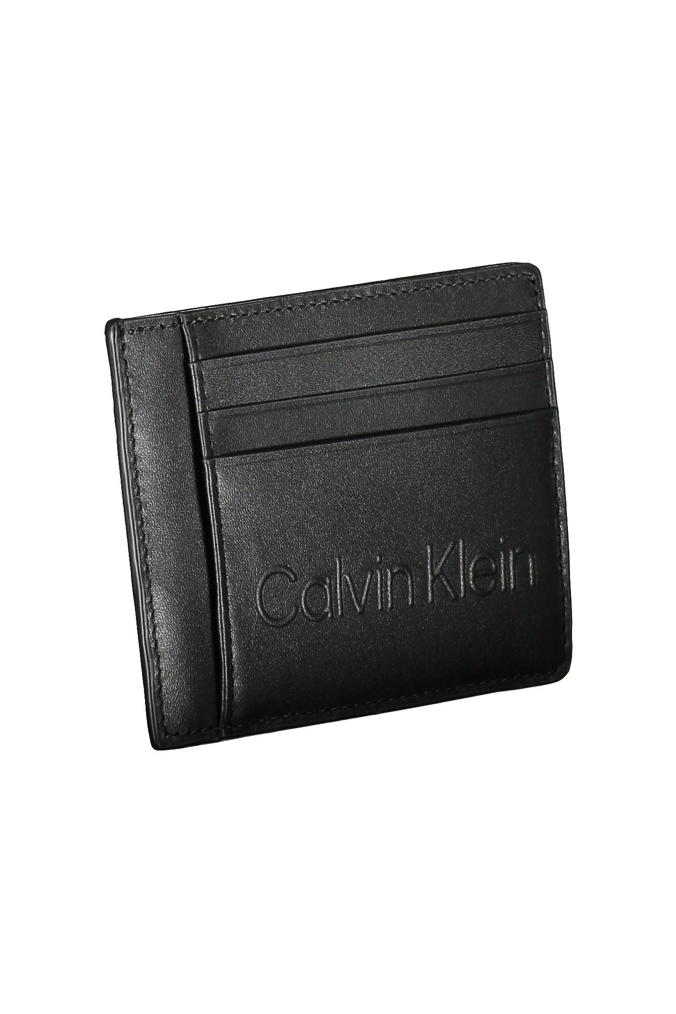 Black Polyurethane Men Wallet