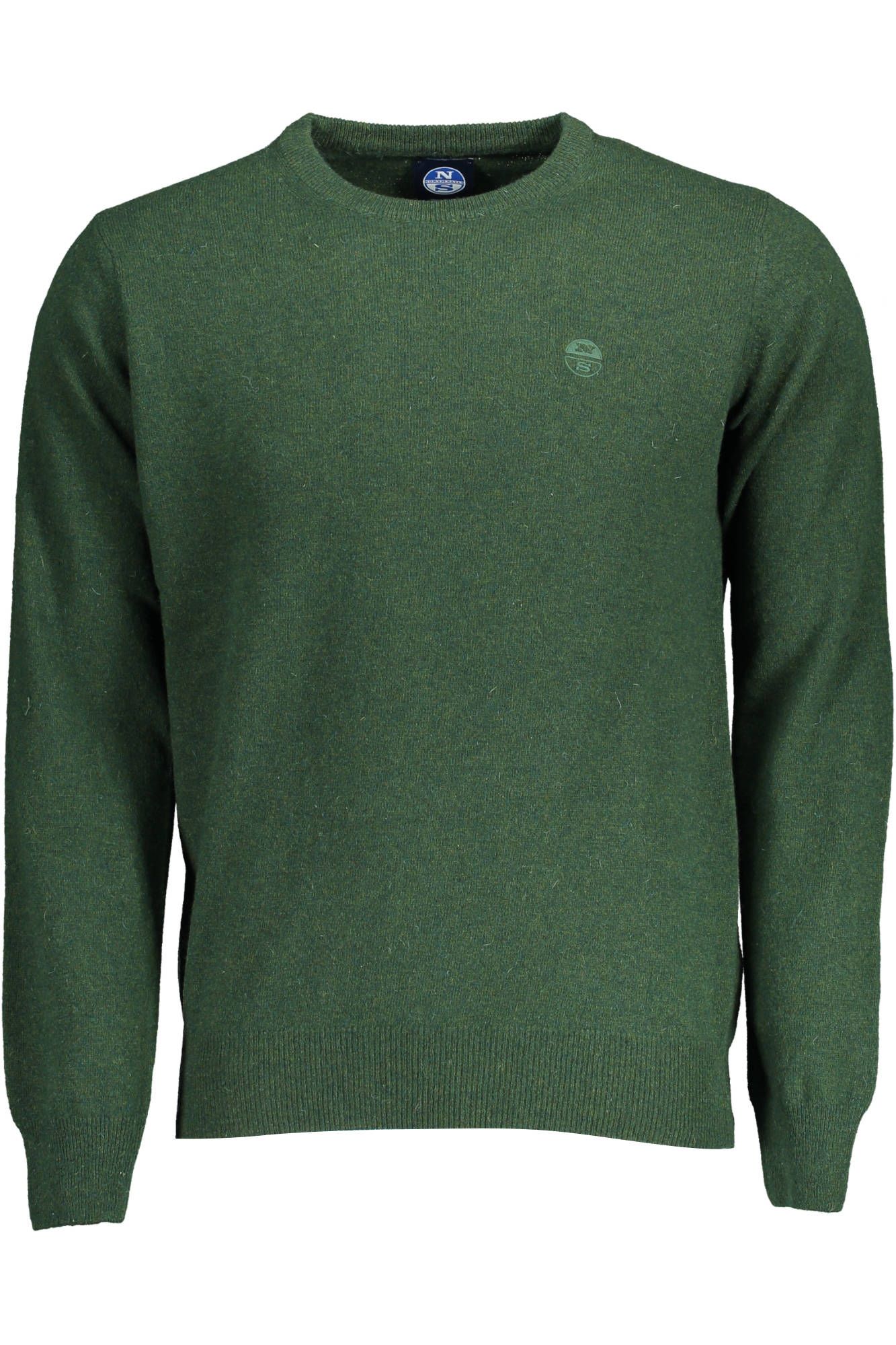 Green Wool Men Sweater