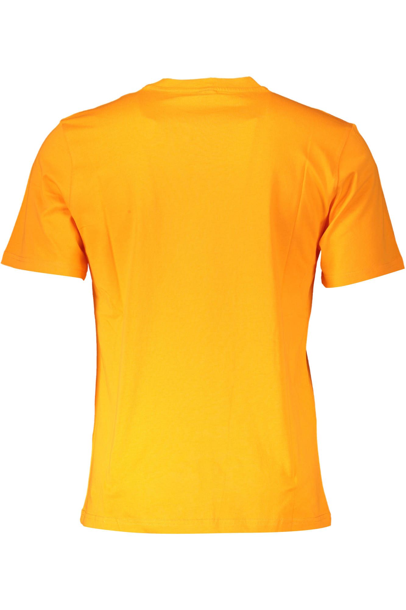 Orange Cotton Men T-Shirt