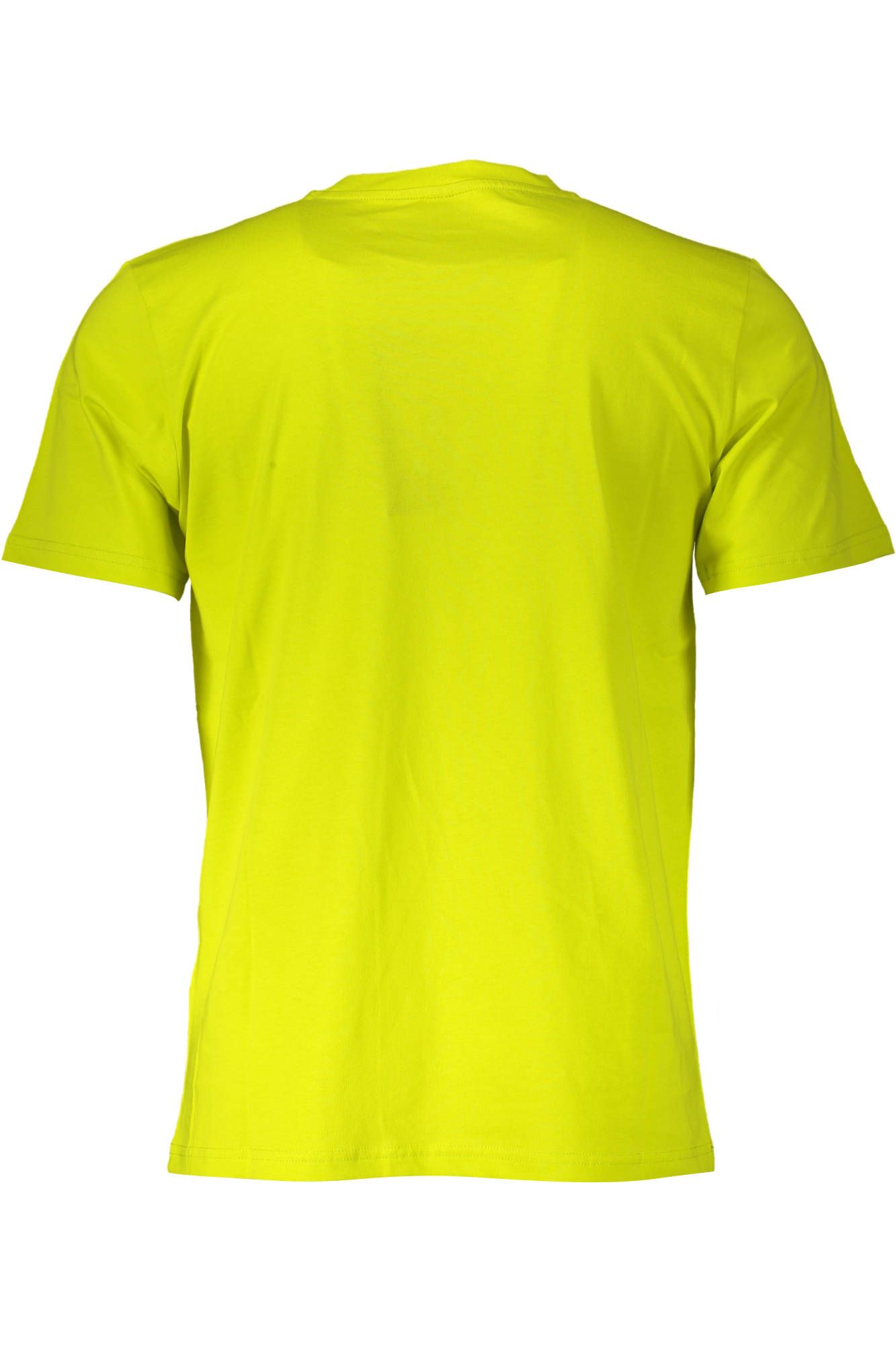 Yellow Cotton Men T-Shirt