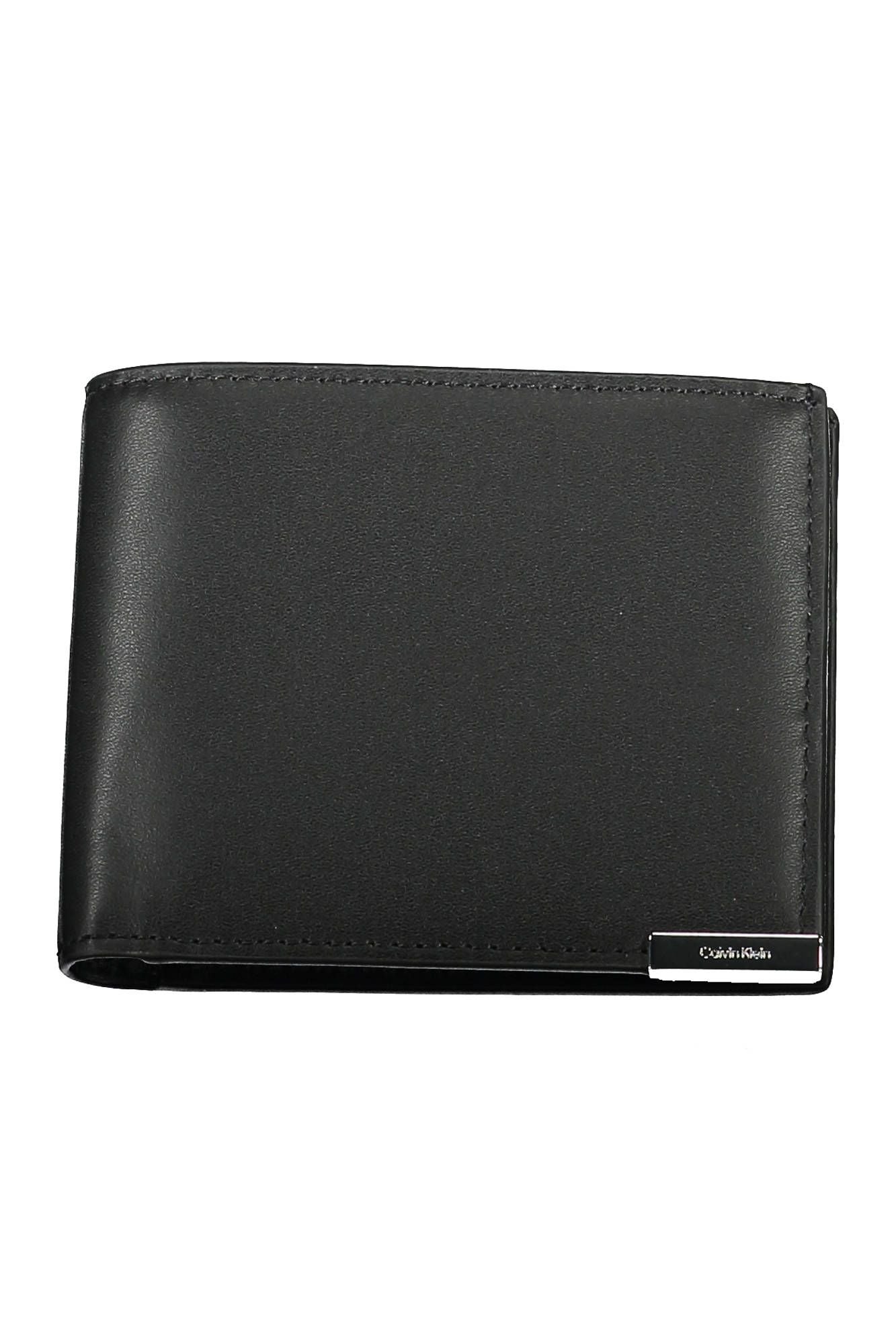 Black Polyurethane Men Wallet