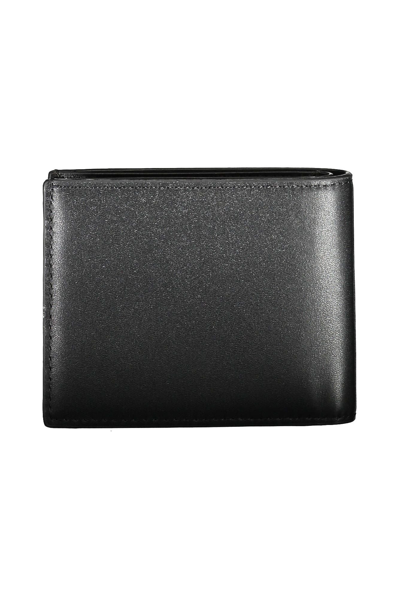 Black Polyurethane Men Wallet