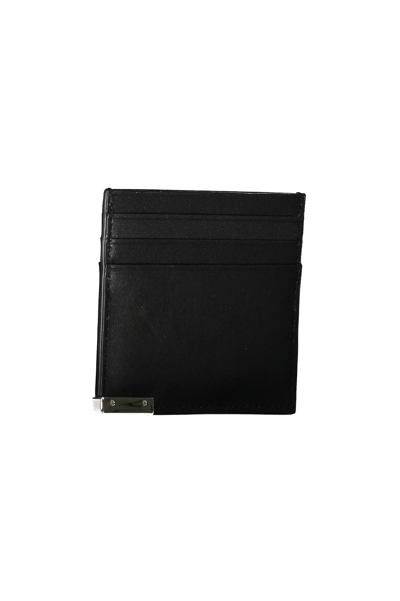 Black Polyurethane Men Wallet