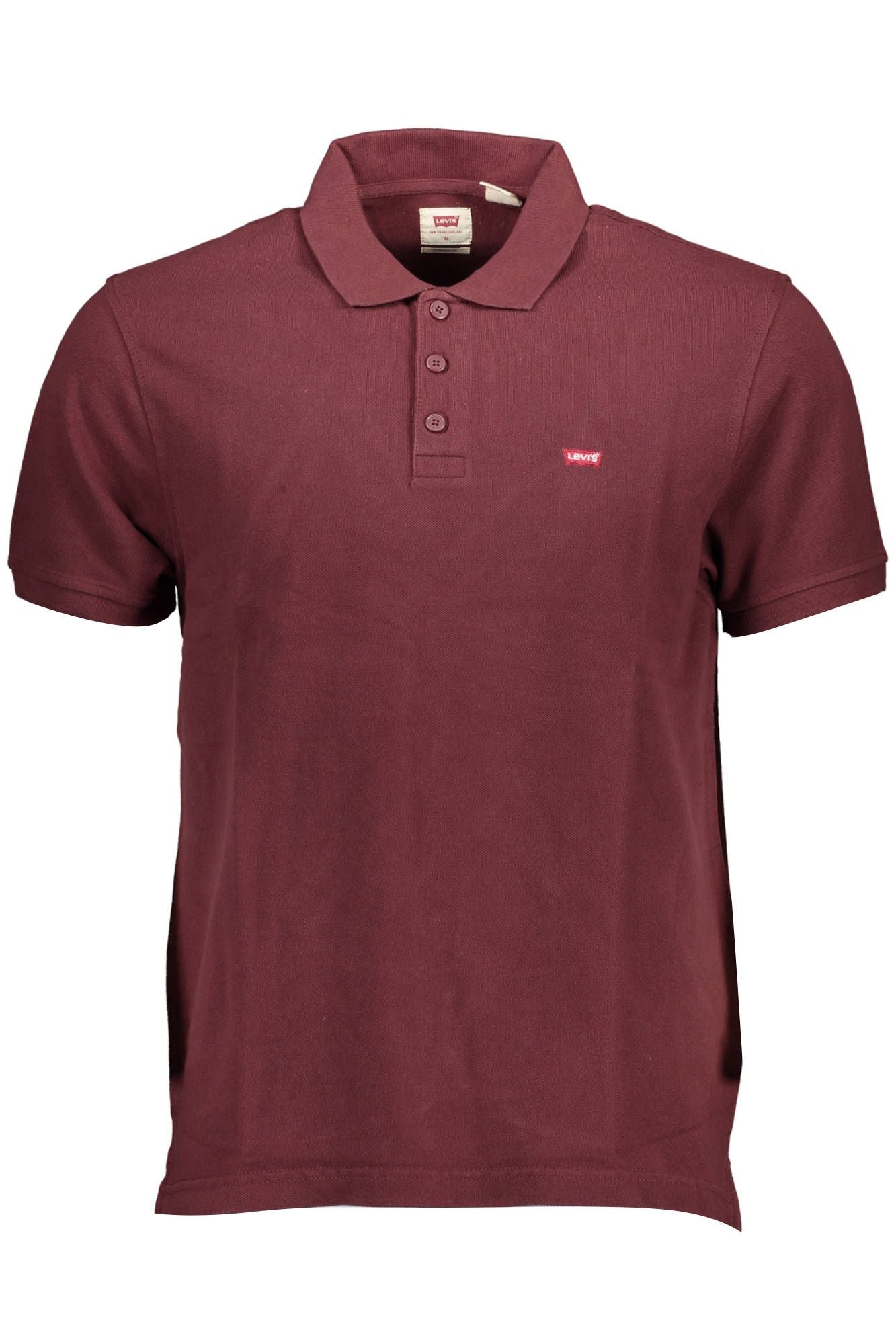 Red Cotton Men Polo Shirt