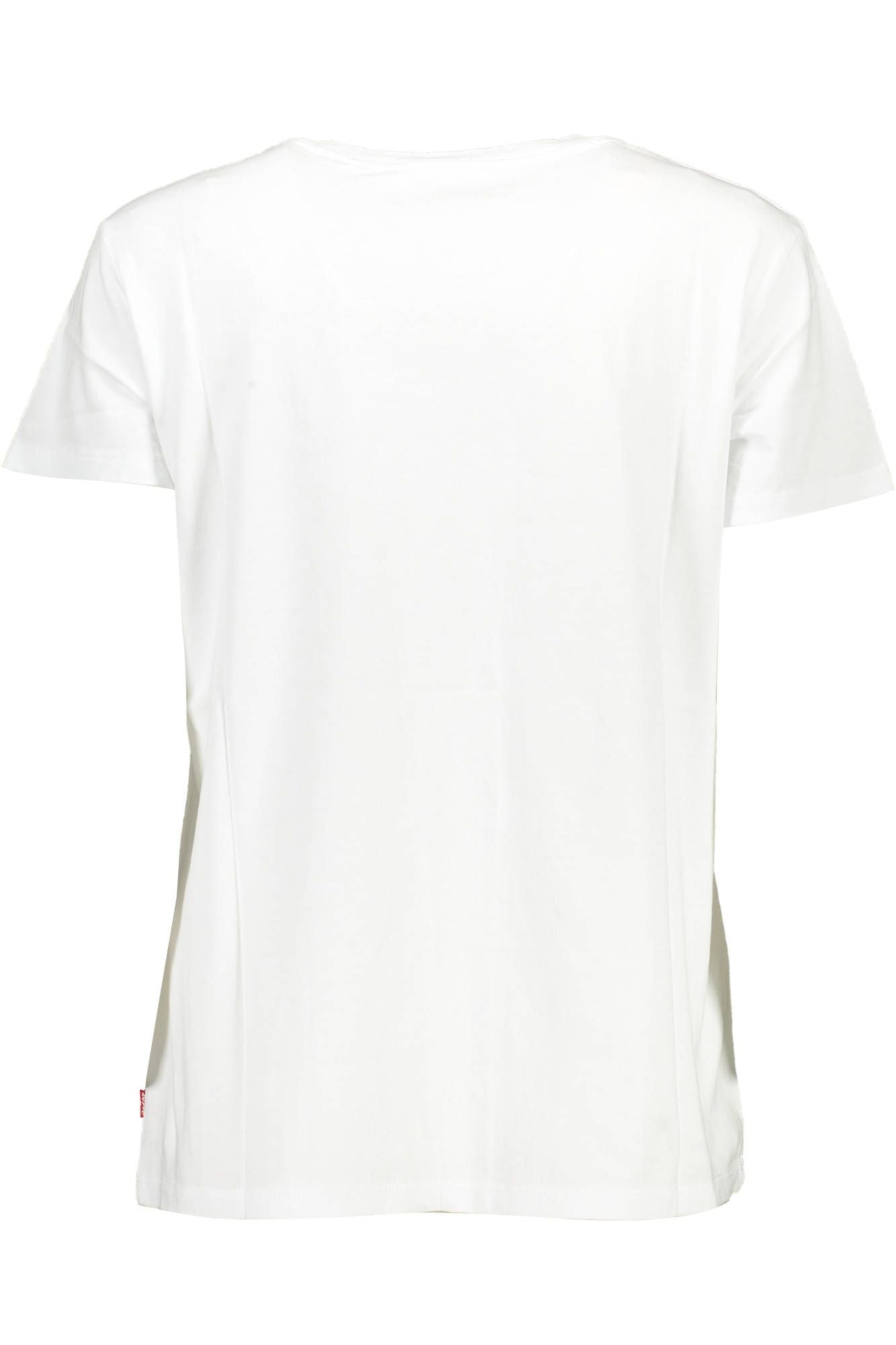 White Cotton Women T-Shirt