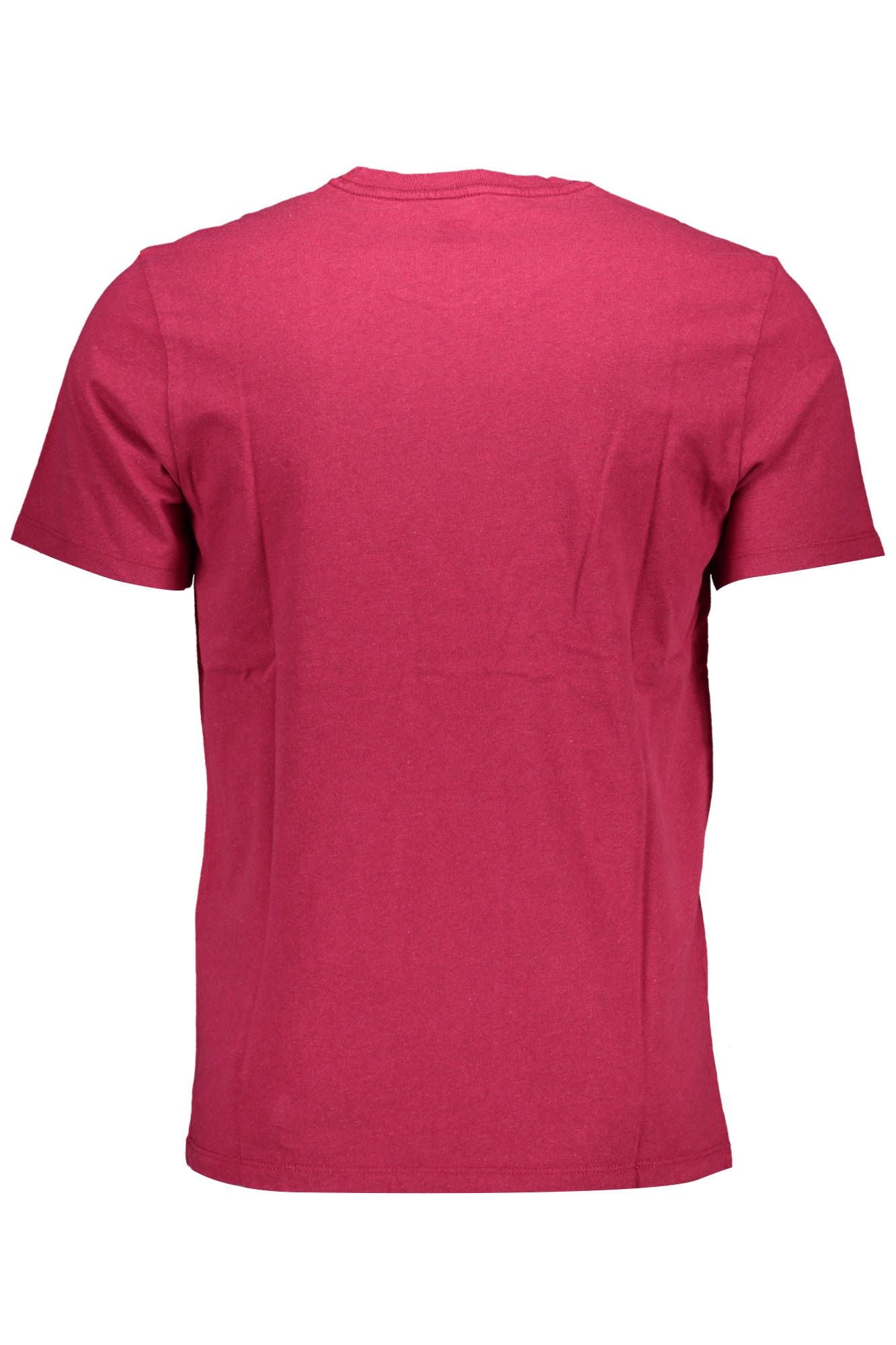 Red Cotton Men T-Shirt