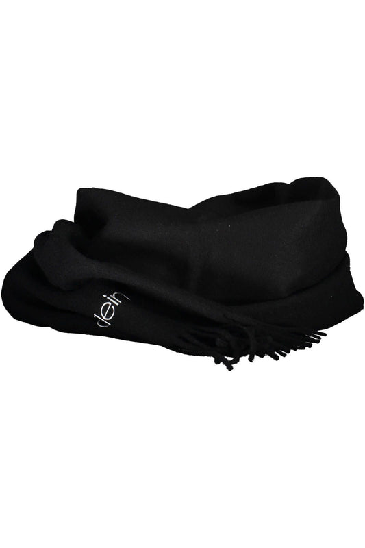 Black Polyester Men Scarf
