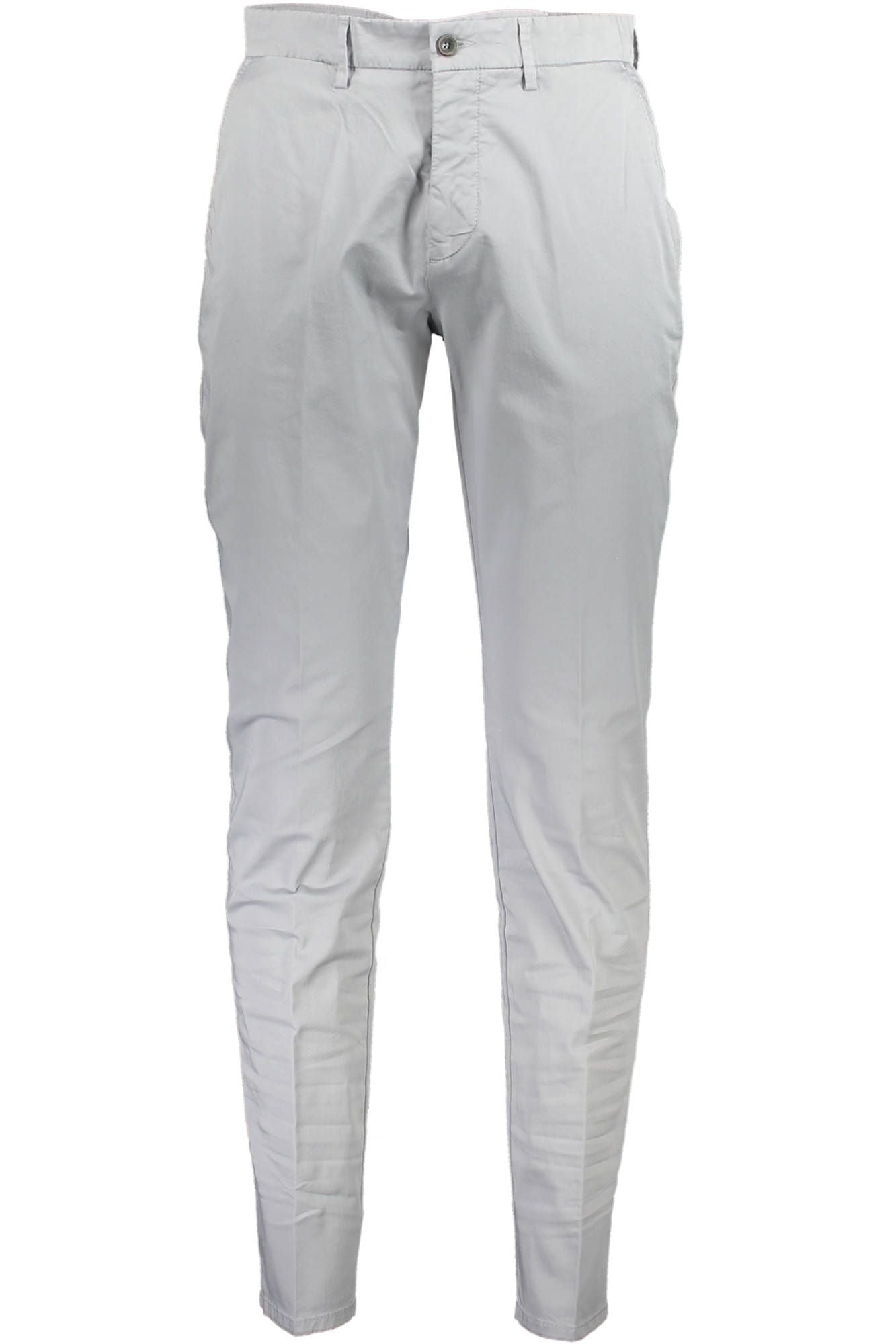 Gray Cotton Men Trouser