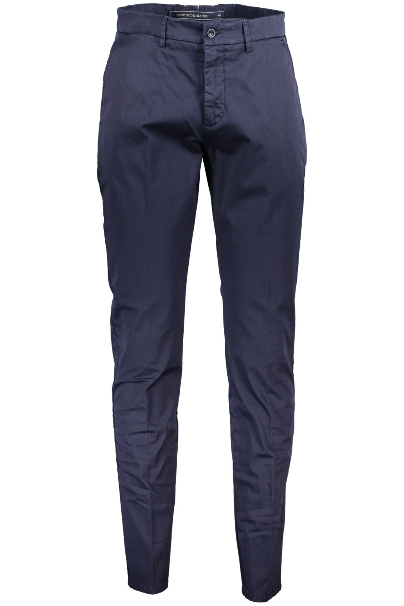 Blue Cotton Men Trouser