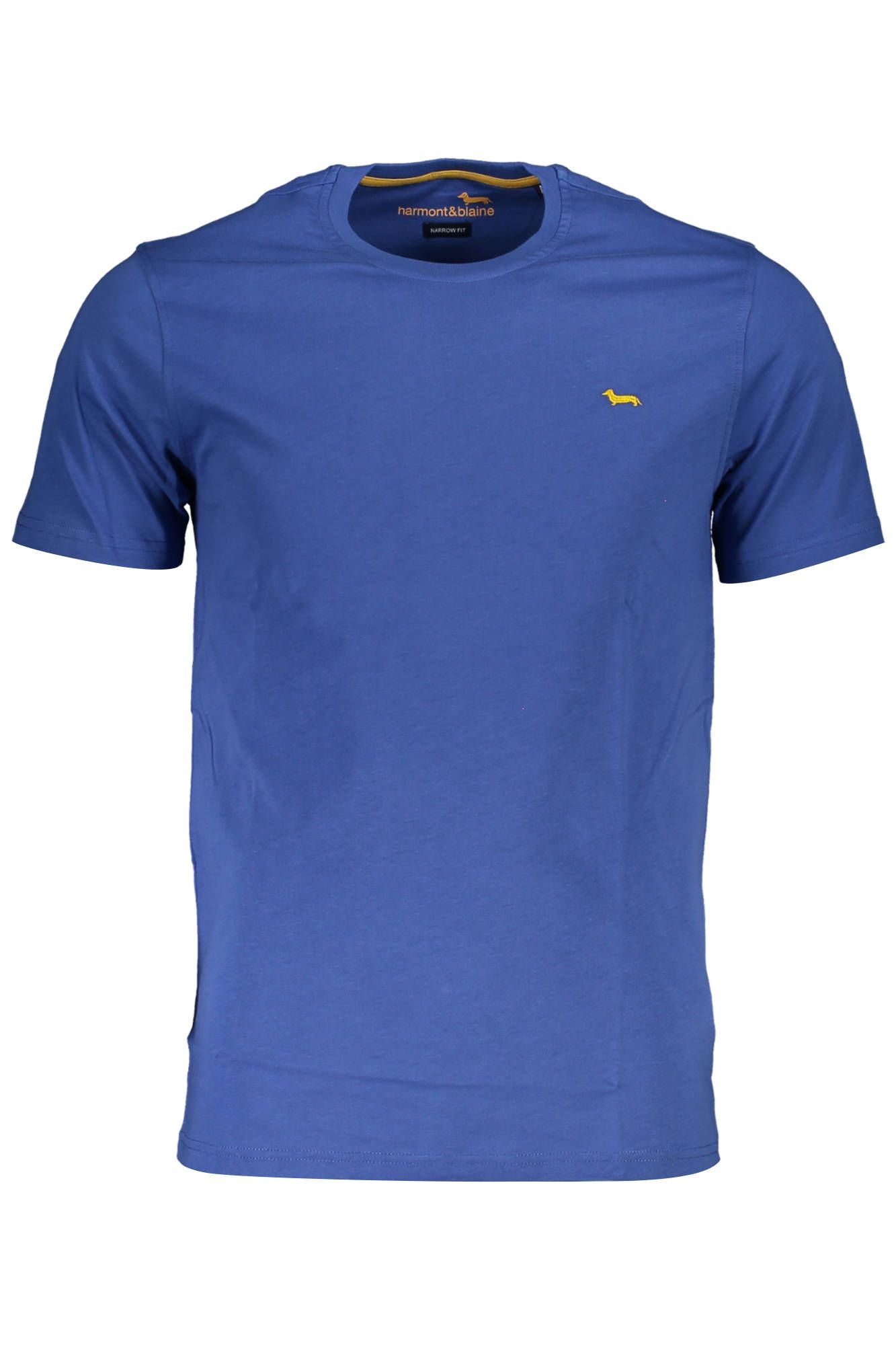 Blue Cotton Men T-Shirt