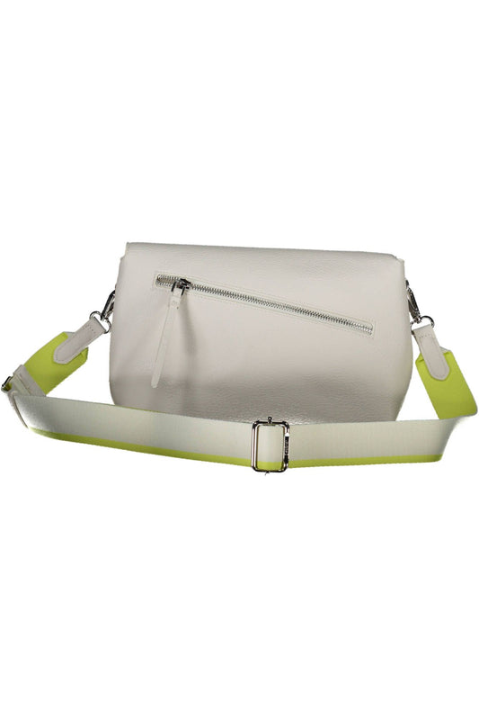 White Polyurethane Women Handbag