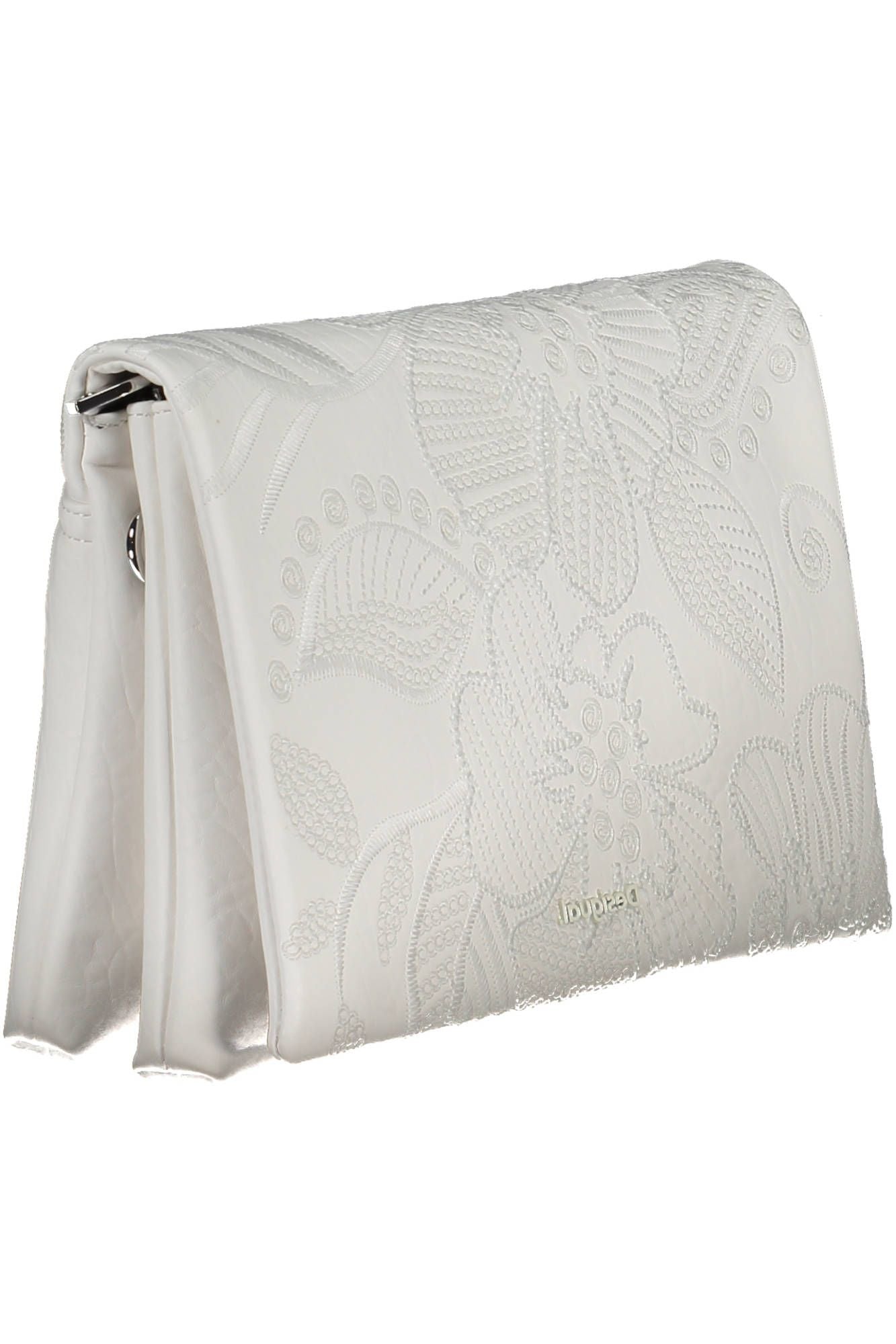 White Polyurethane Women Handbag