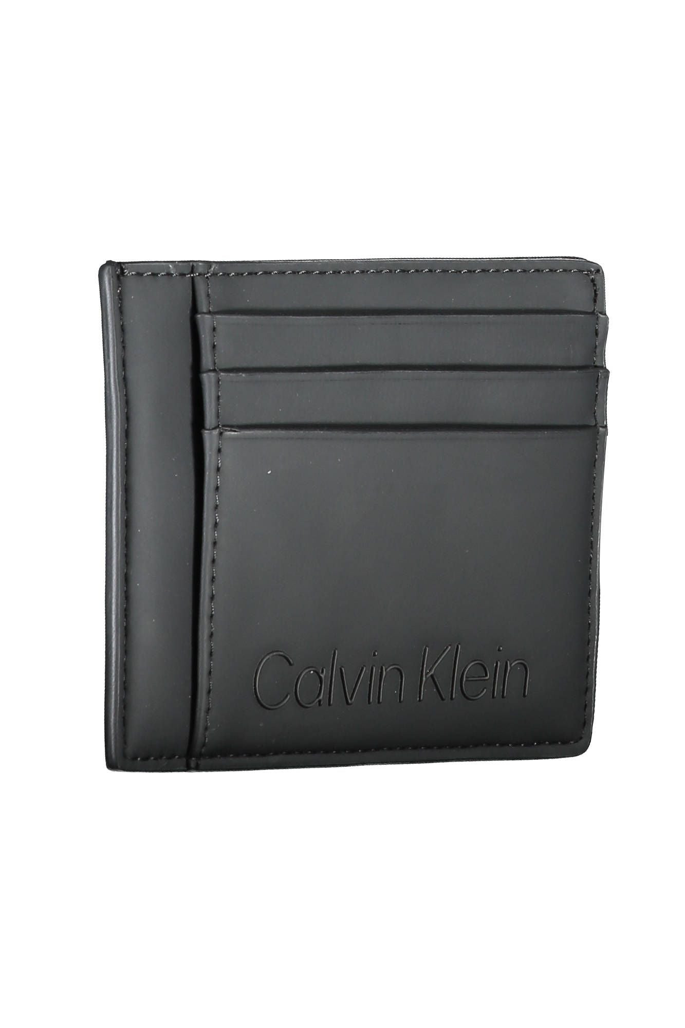 Black Polyester Men Cardholder