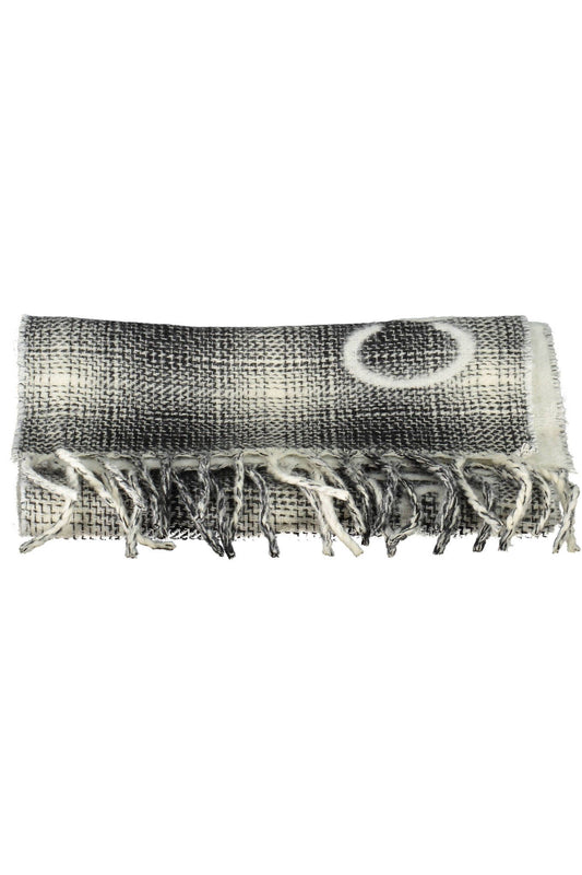 White Wool Mens Scarf