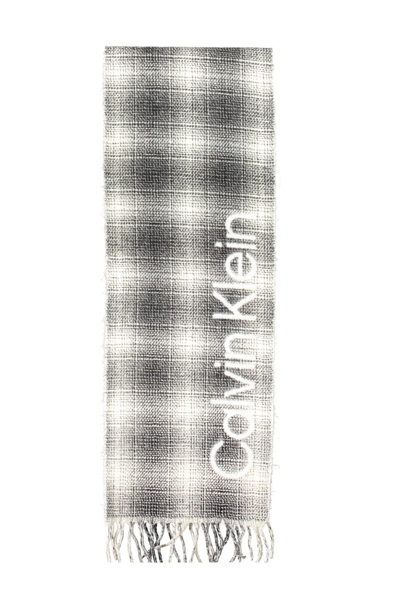 White Wool Mens Scarf
