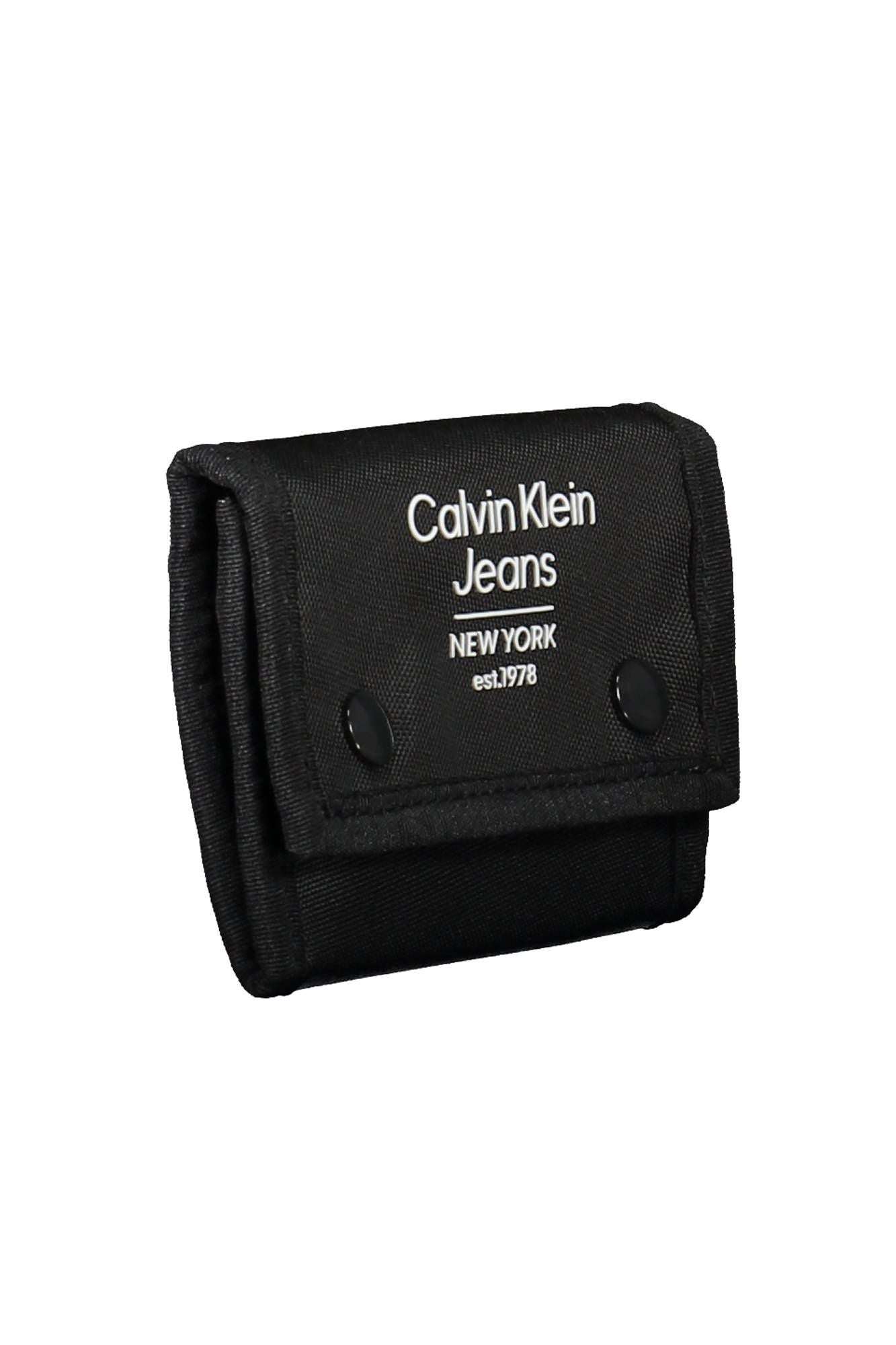 Black Polyester Men Wallet