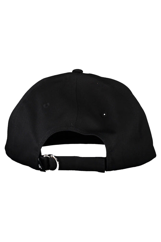 Black Cotton Men Cap