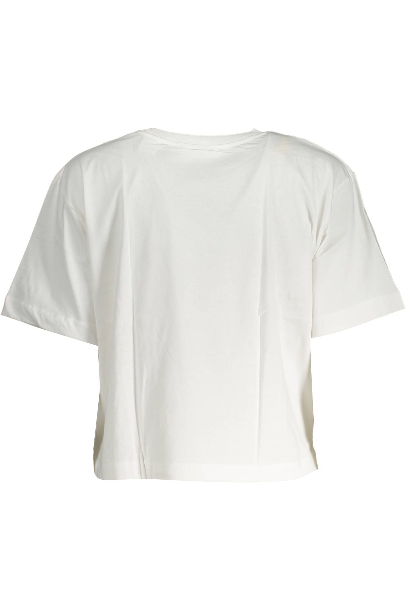 White Cotton Women T-Shirt