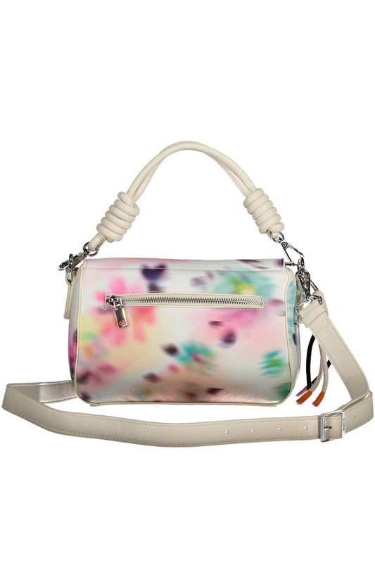 White Polyurethane Women Handbag