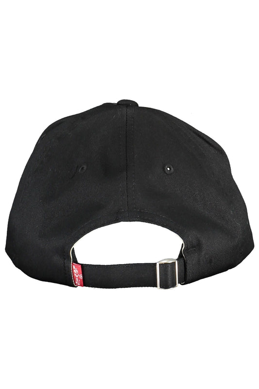 Black Cotton Men Hat