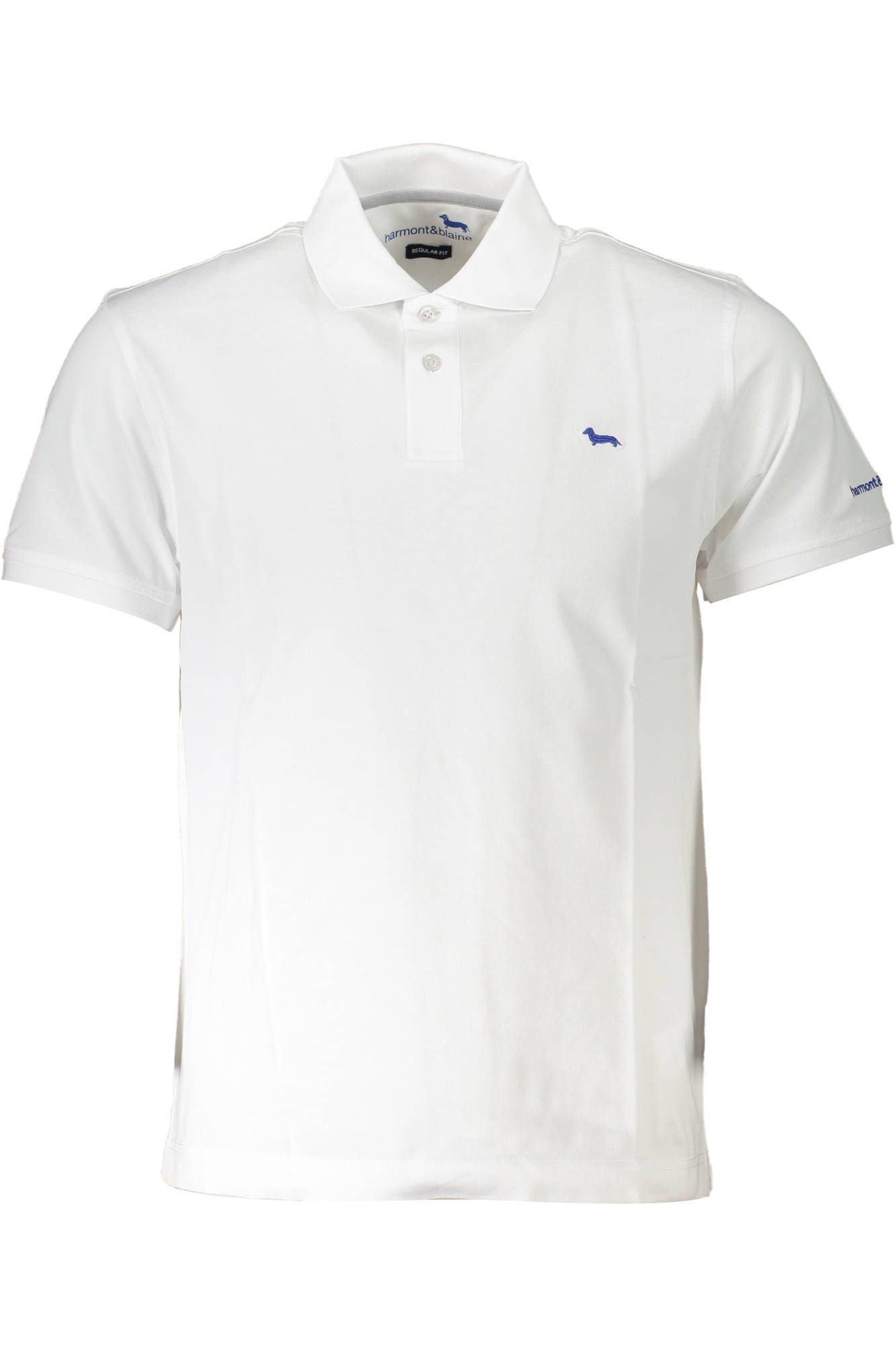 White Cotton Men Polo Shirt