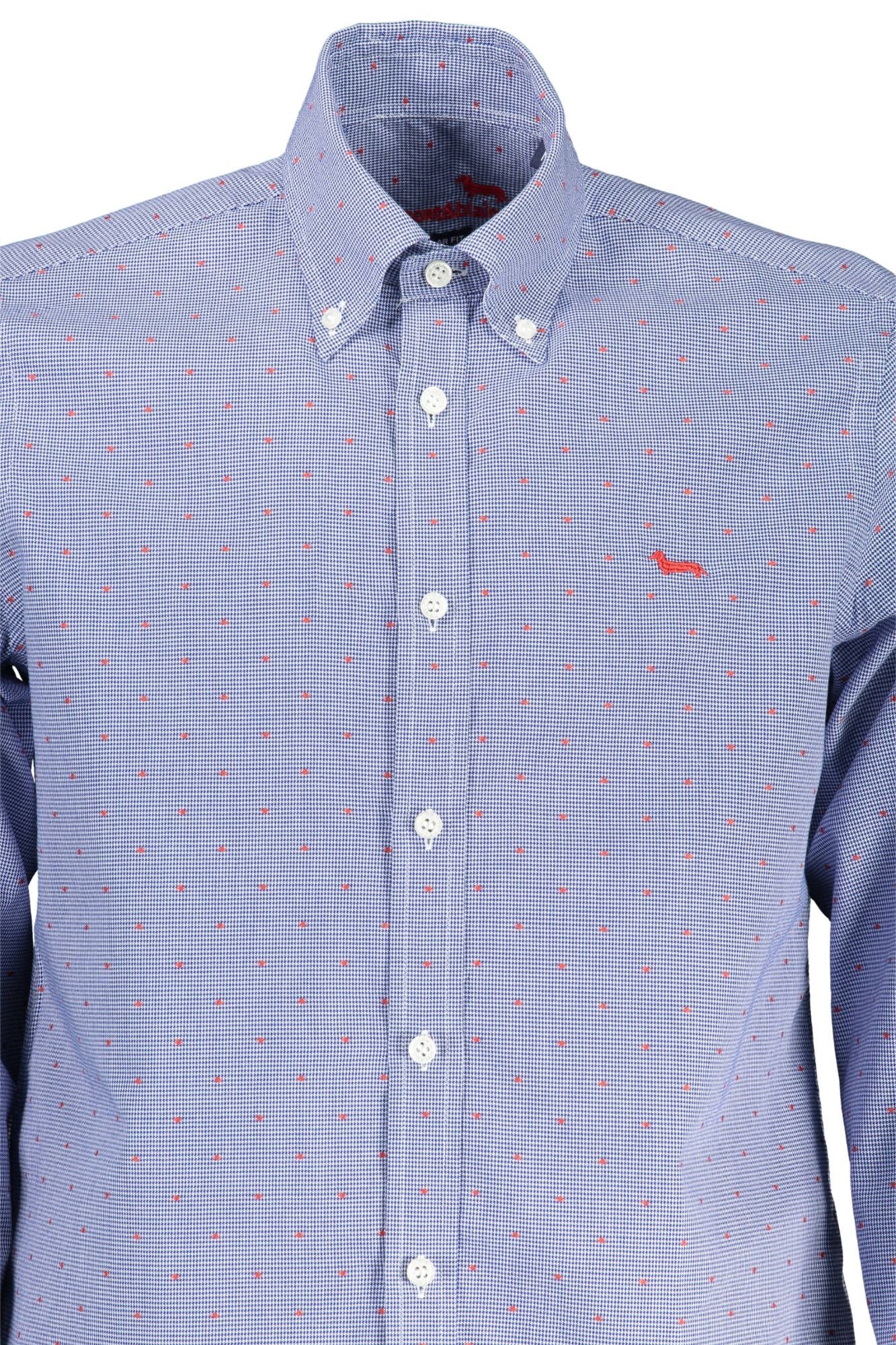 Blue Cotton Men Shirt