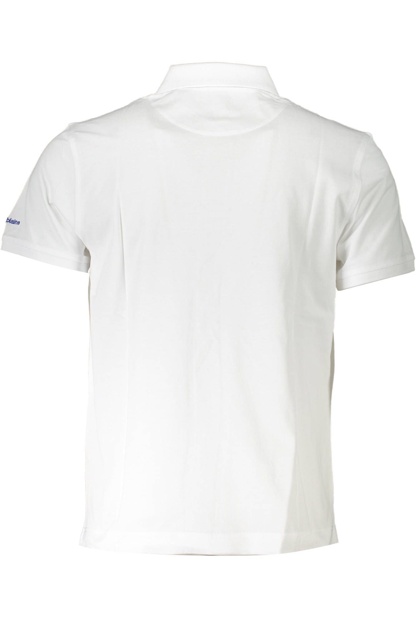White Cotton Men Polo Shirt