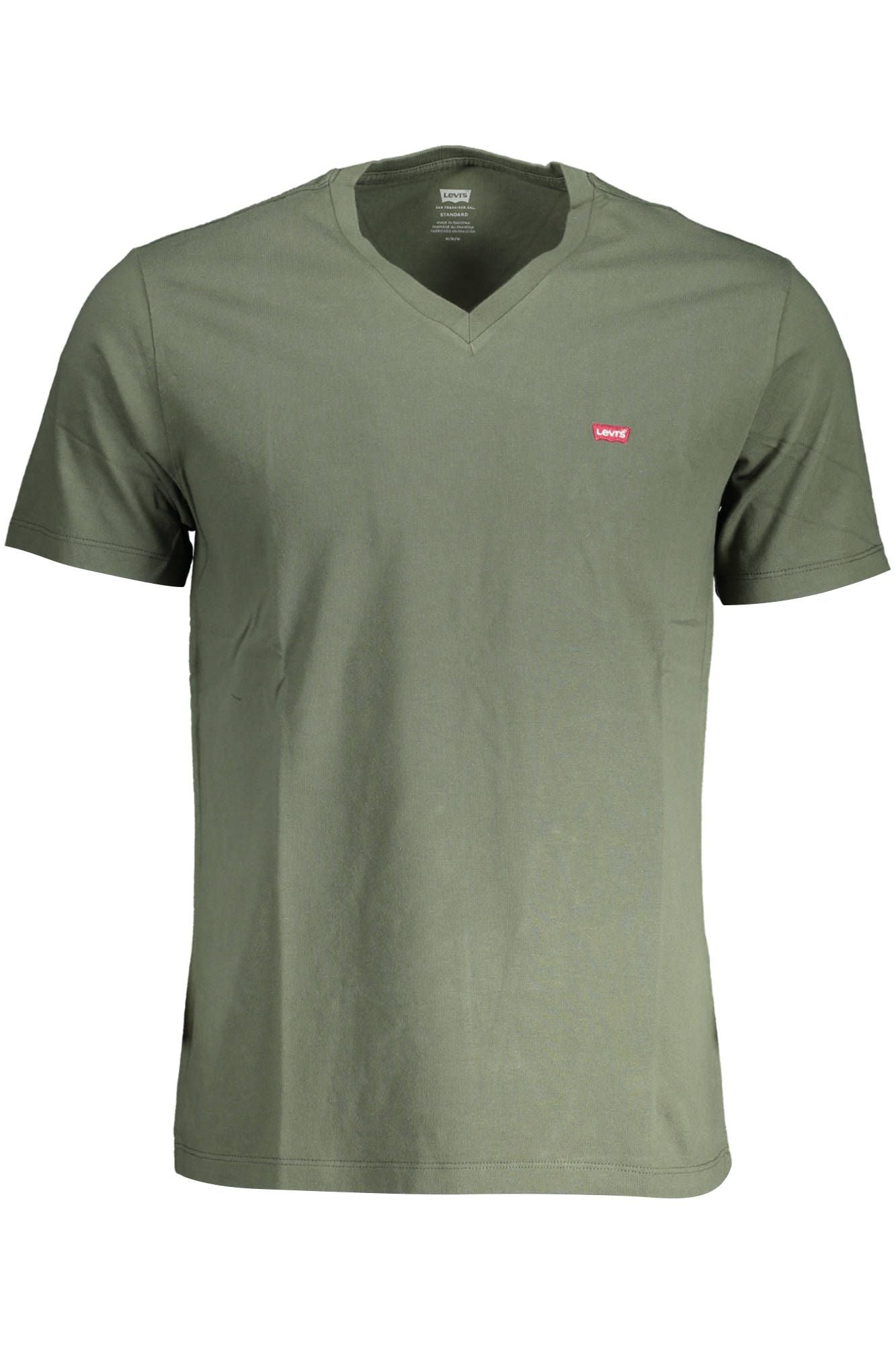 Green Cotton Men T-Shirt