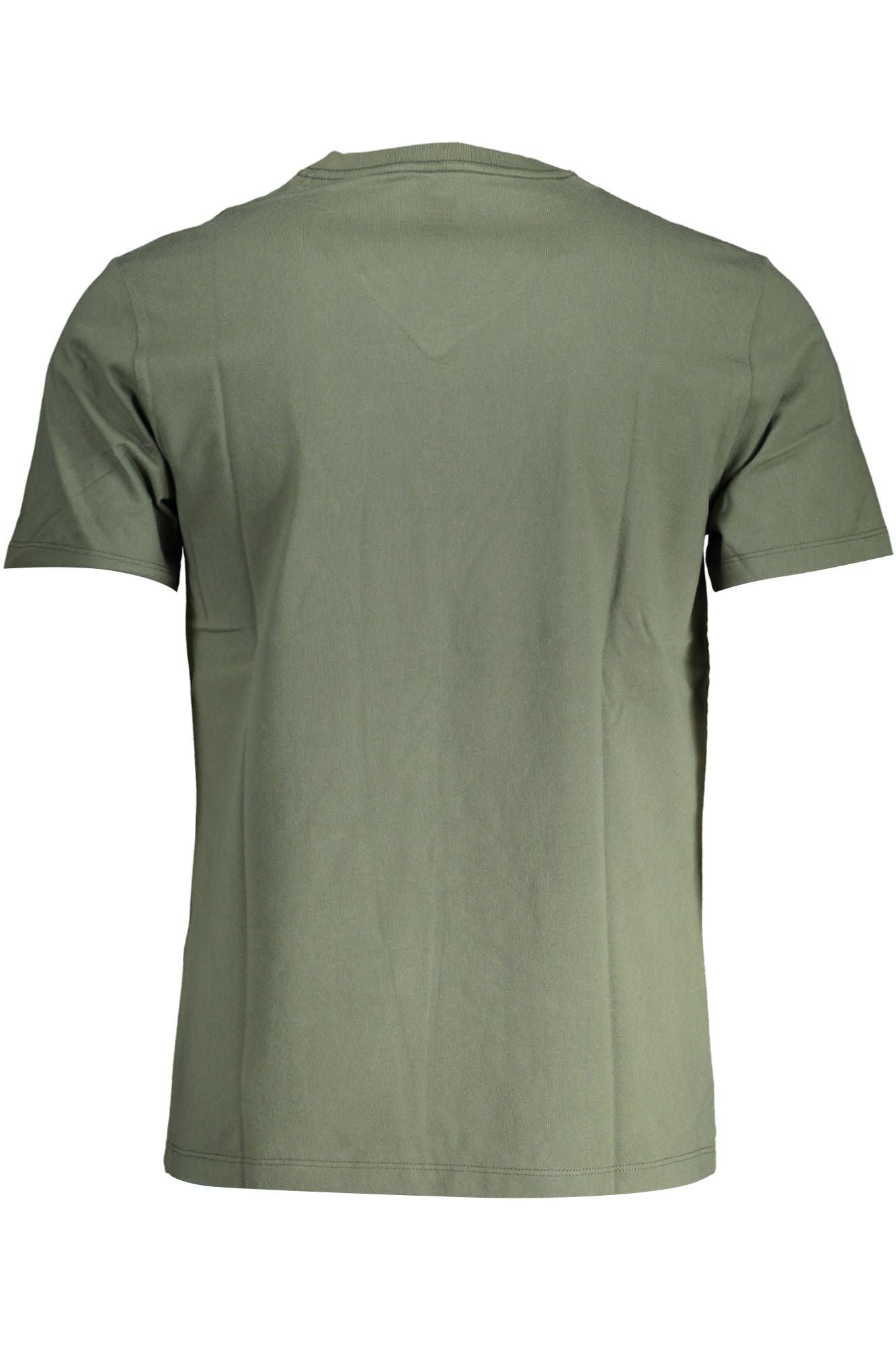 Green Cotton Men T-Shirt