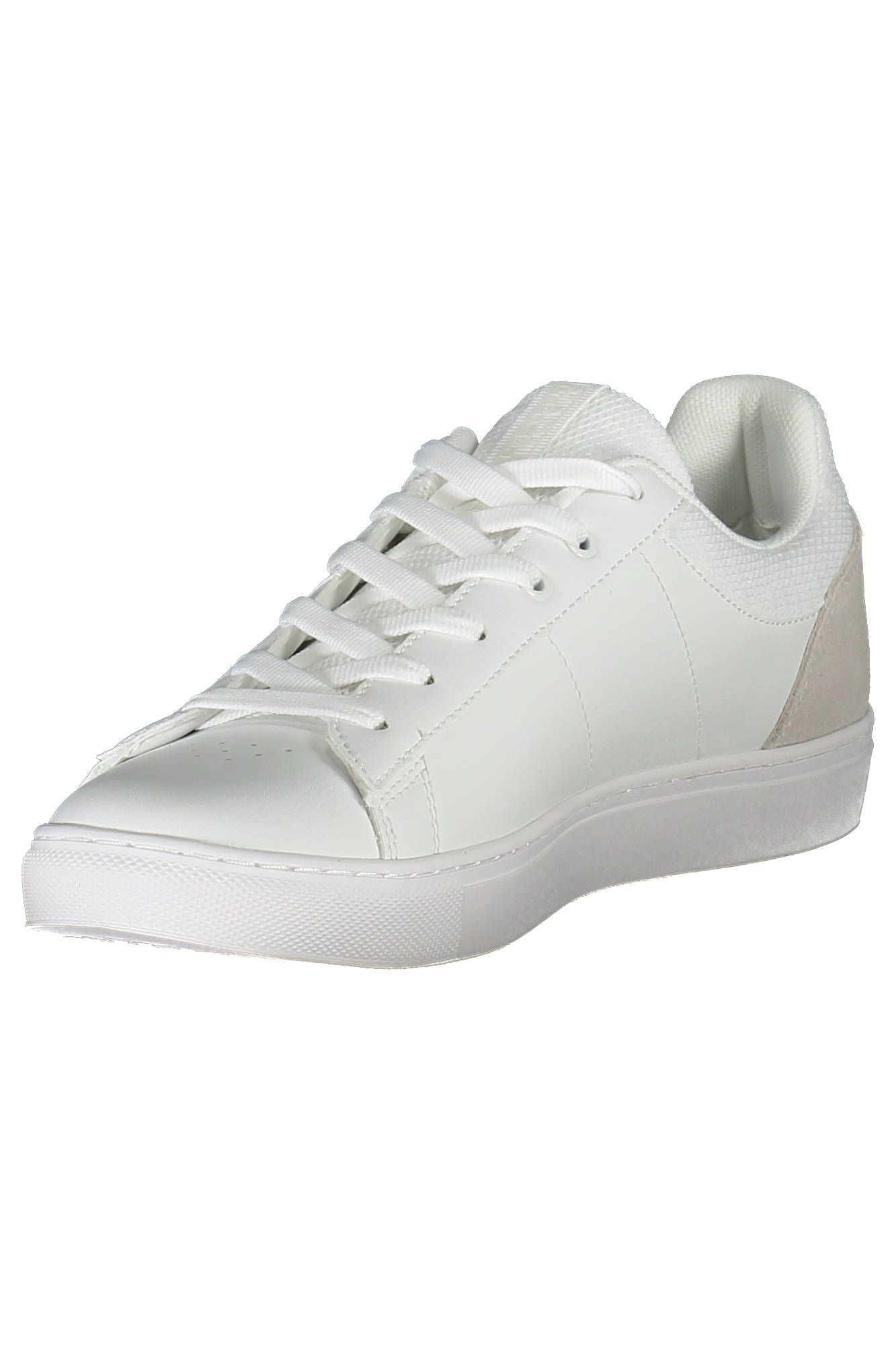 White Polyester Men Sneaker