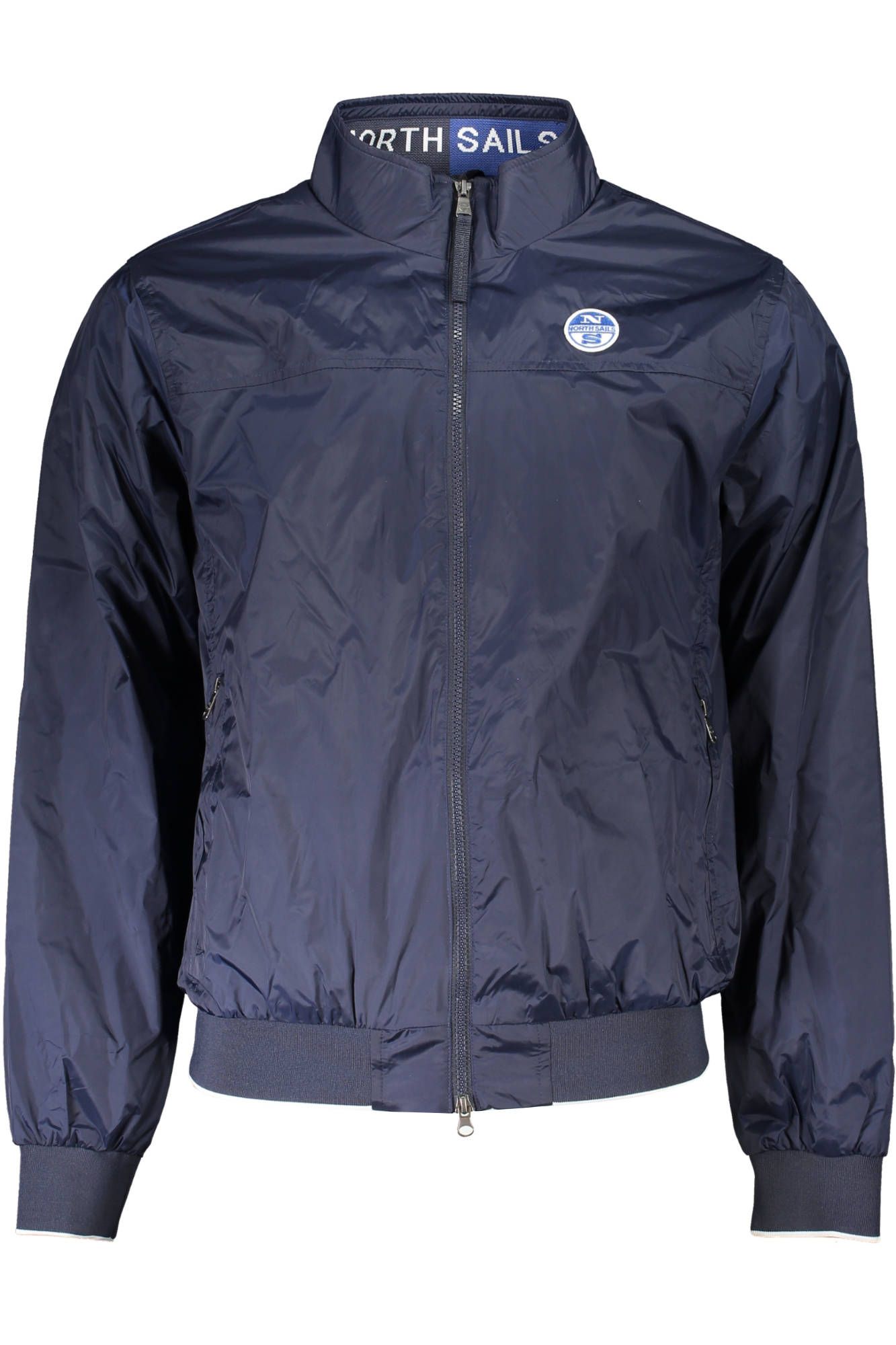 Blue Nylon Men Jacket