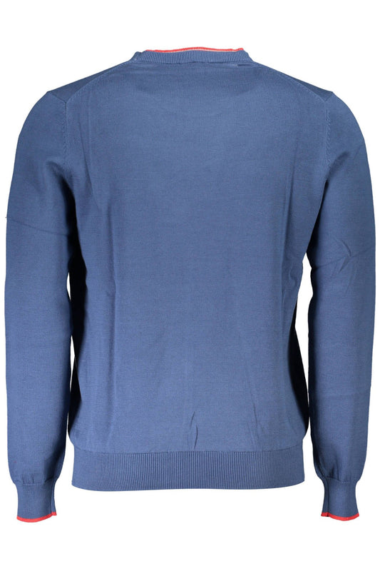Blue Organic Cotton Men Sweater