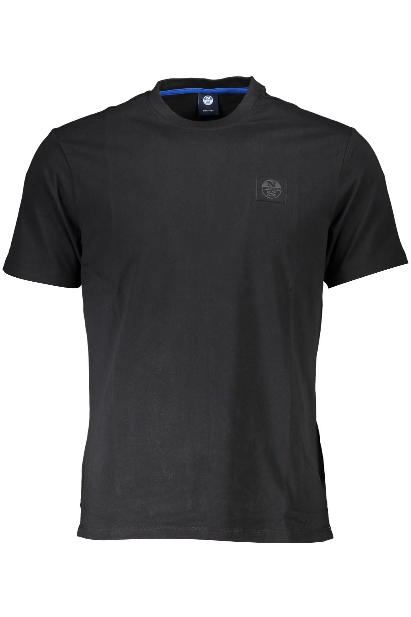 Black Cotton Men T-Shirt