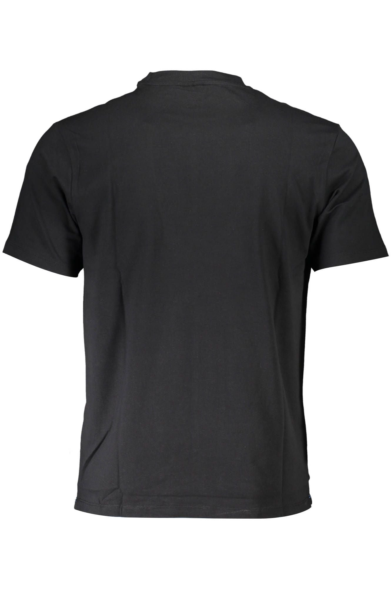Black Cotton Men T-Shirt