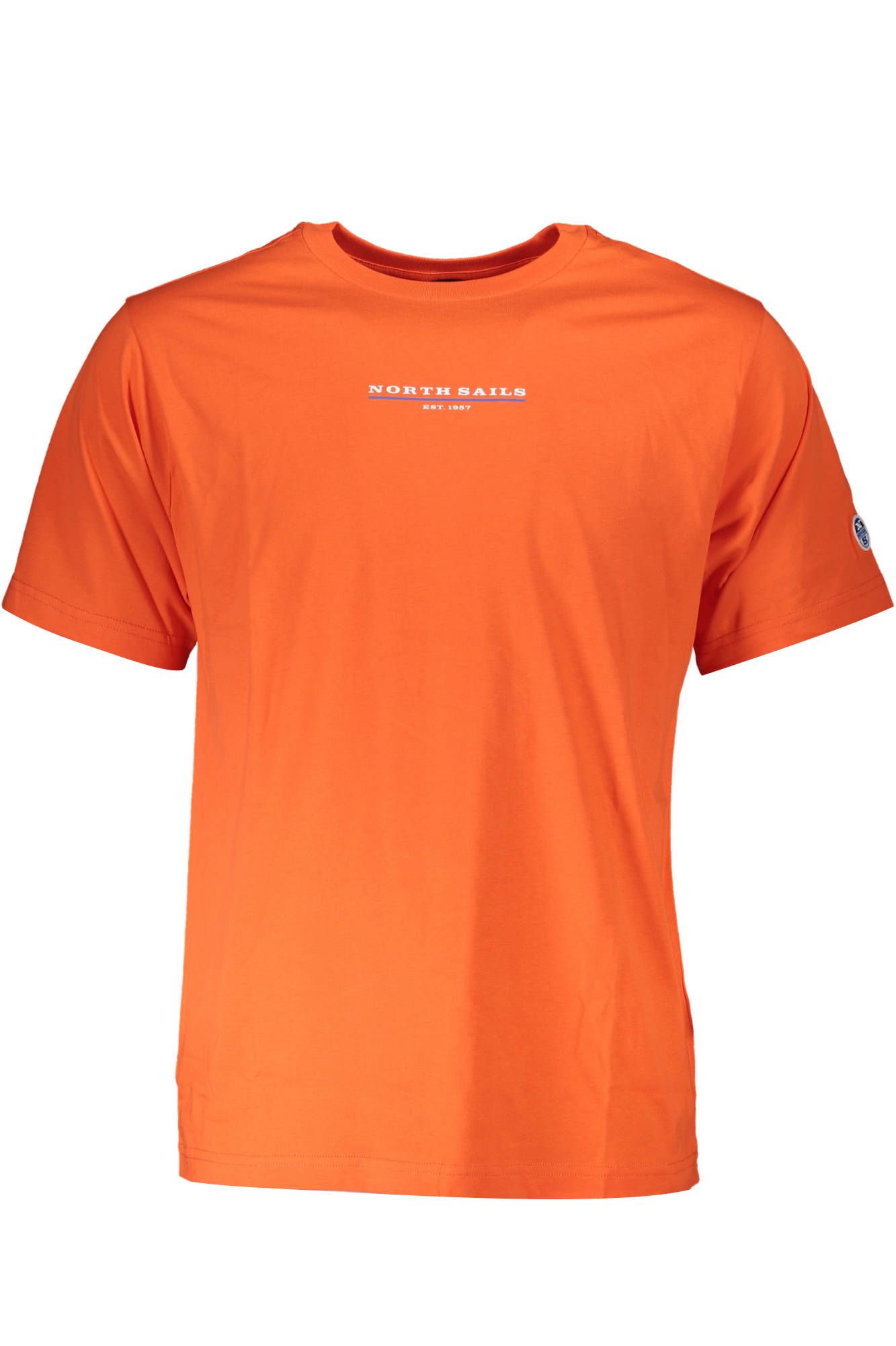 Orange Cotton Men T-Shirt