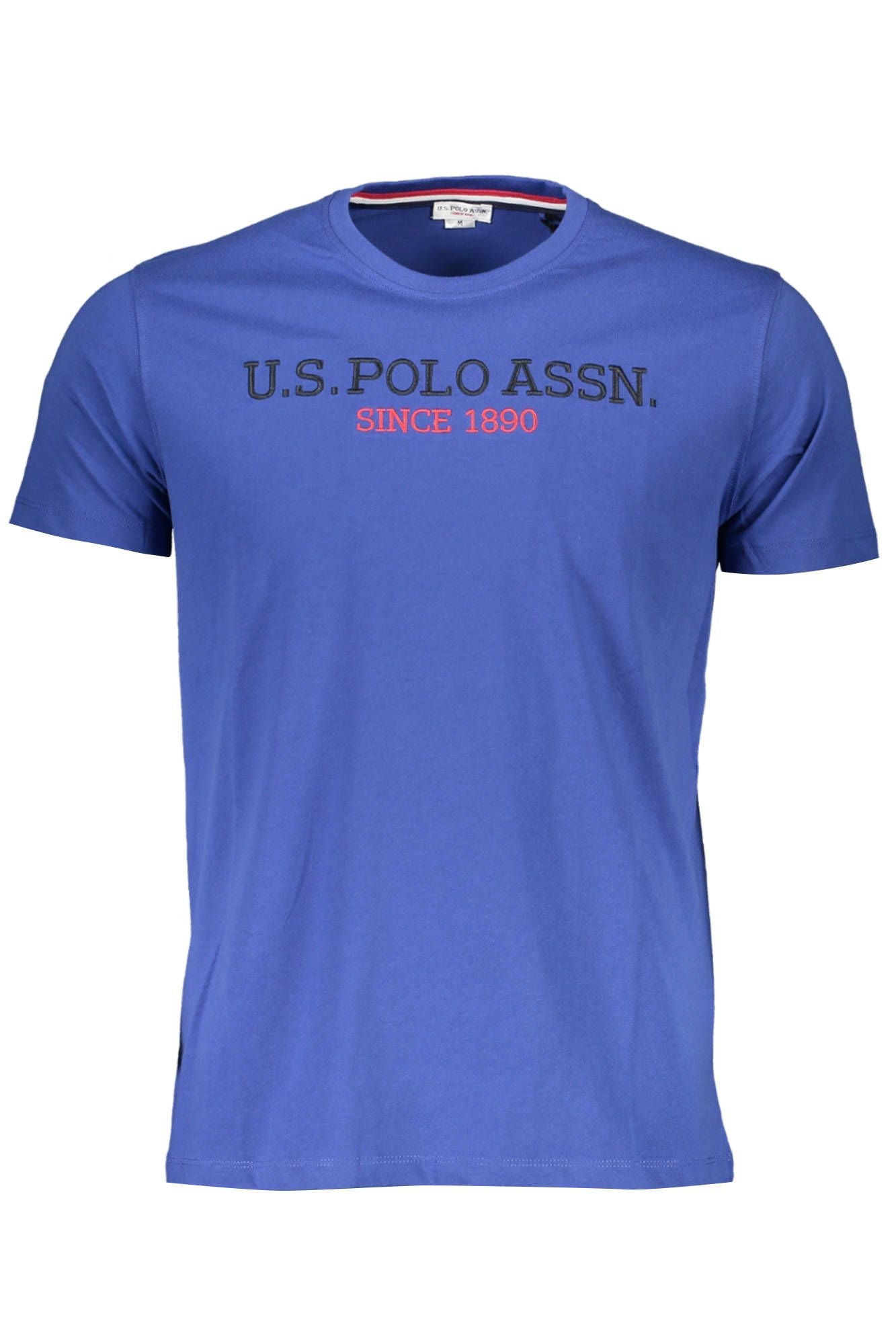 Blue Cotton Men T-Shirt