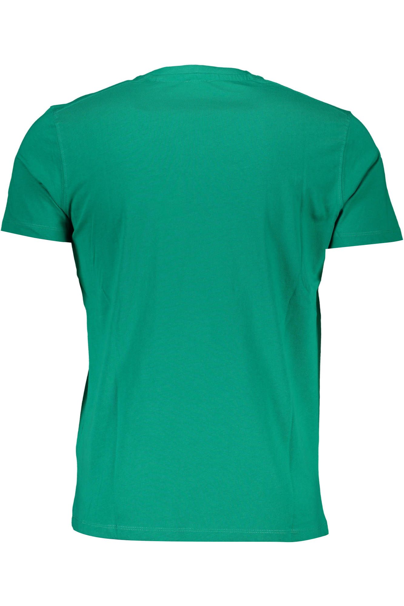 Green Cotton Men T-Shirt