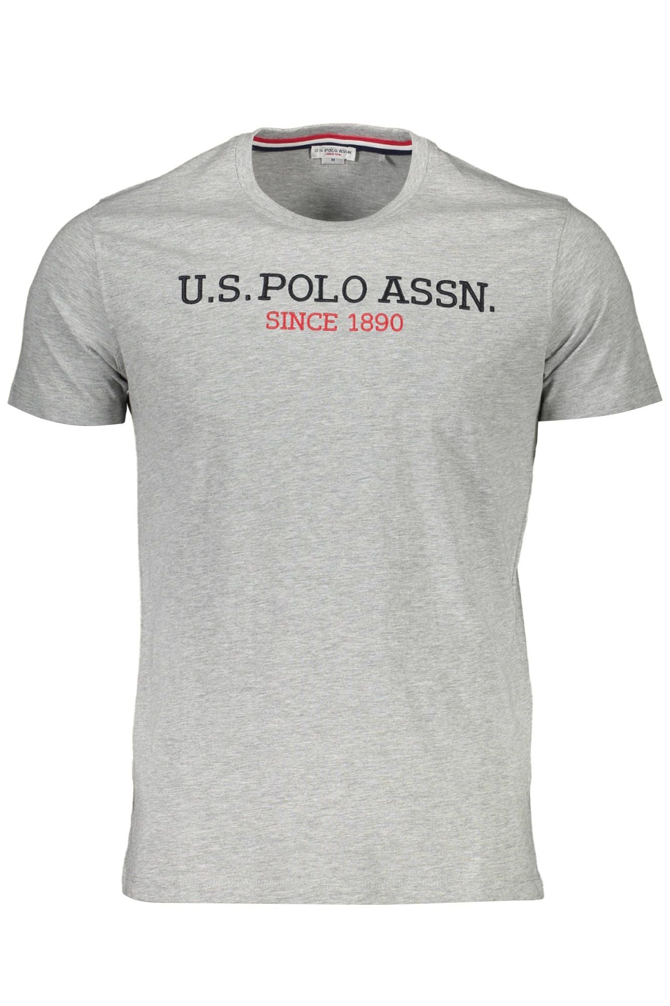 Gray Cotton Men T-Shirt