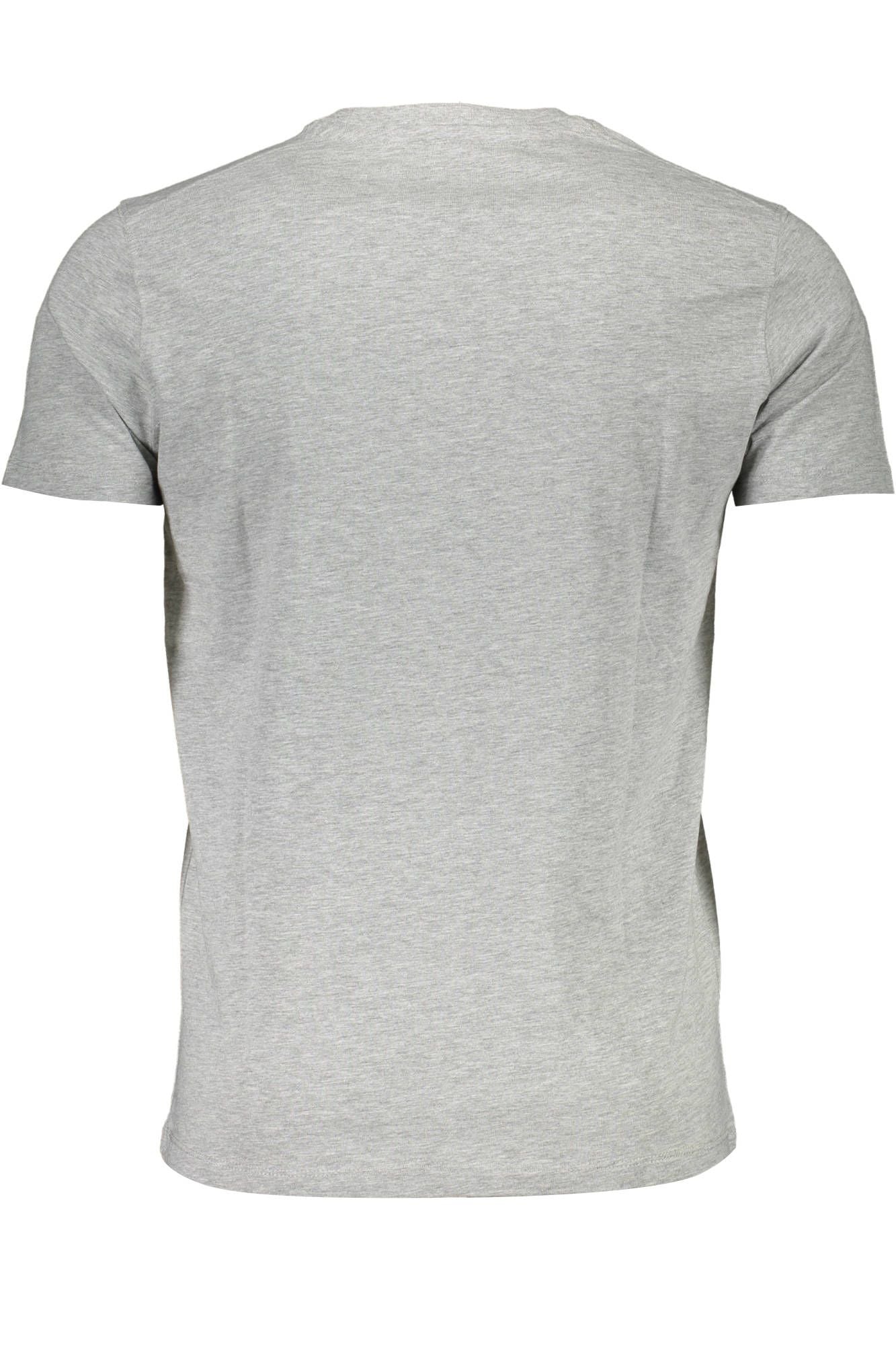 Gray Cotton Men T-Shirt
