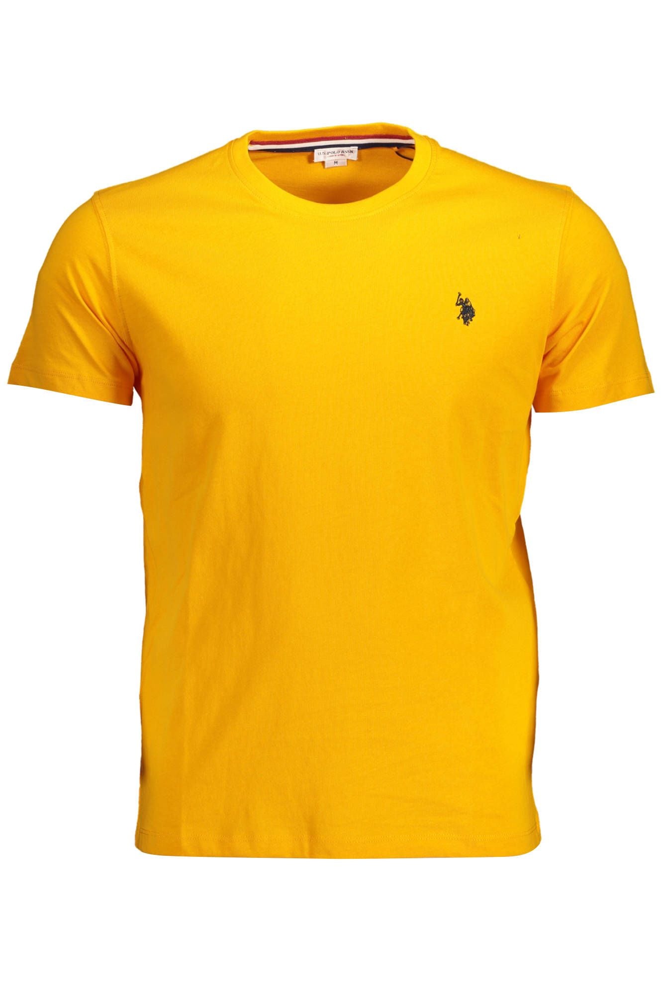 Orange Cotton Men T-Shirt