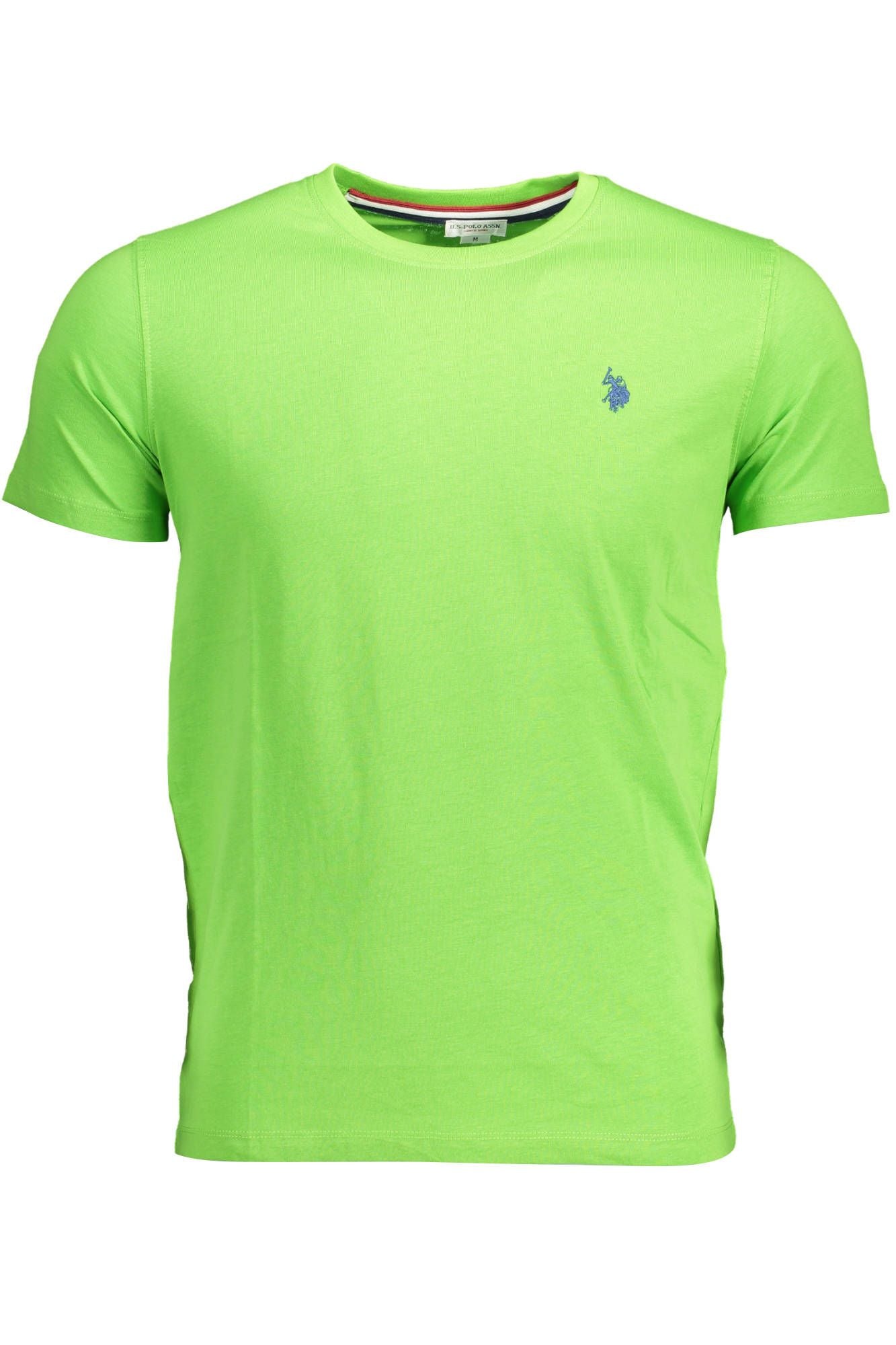 Green Cotton Men T-Shirt