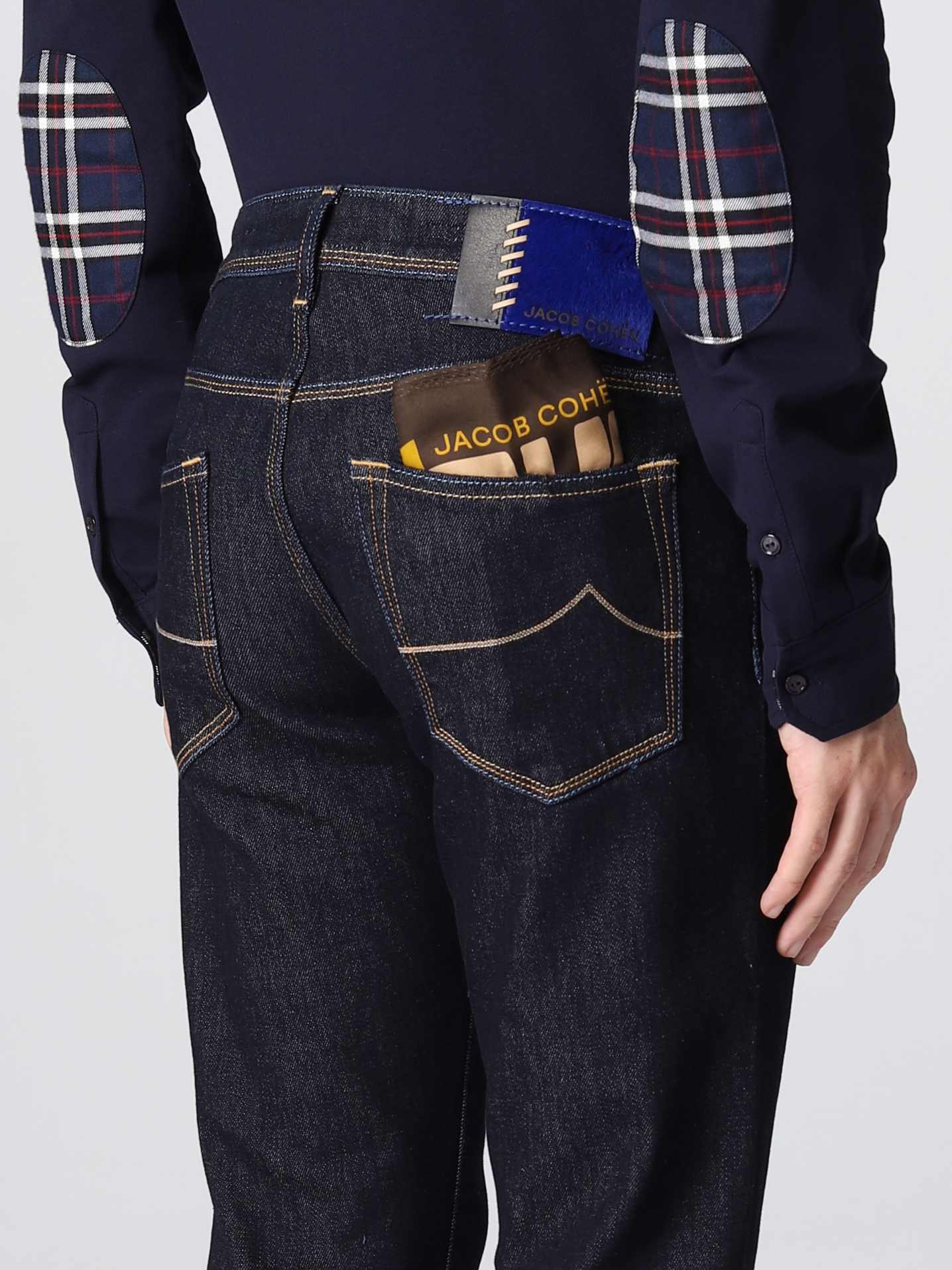 Blue Cotton Men Jean