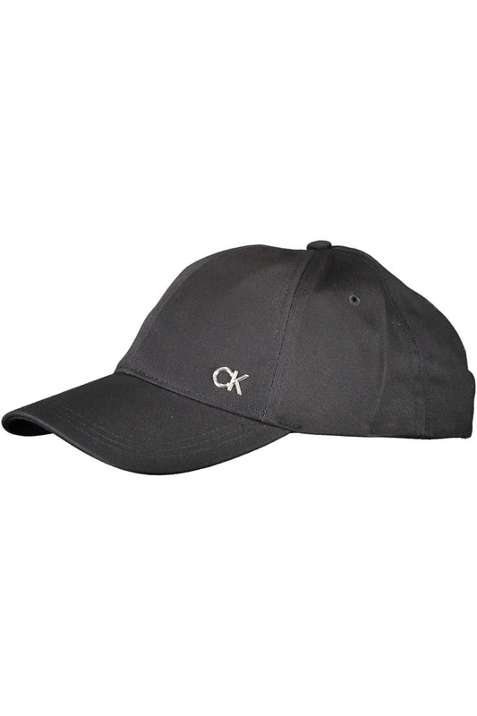 Black Cotton Men Cap