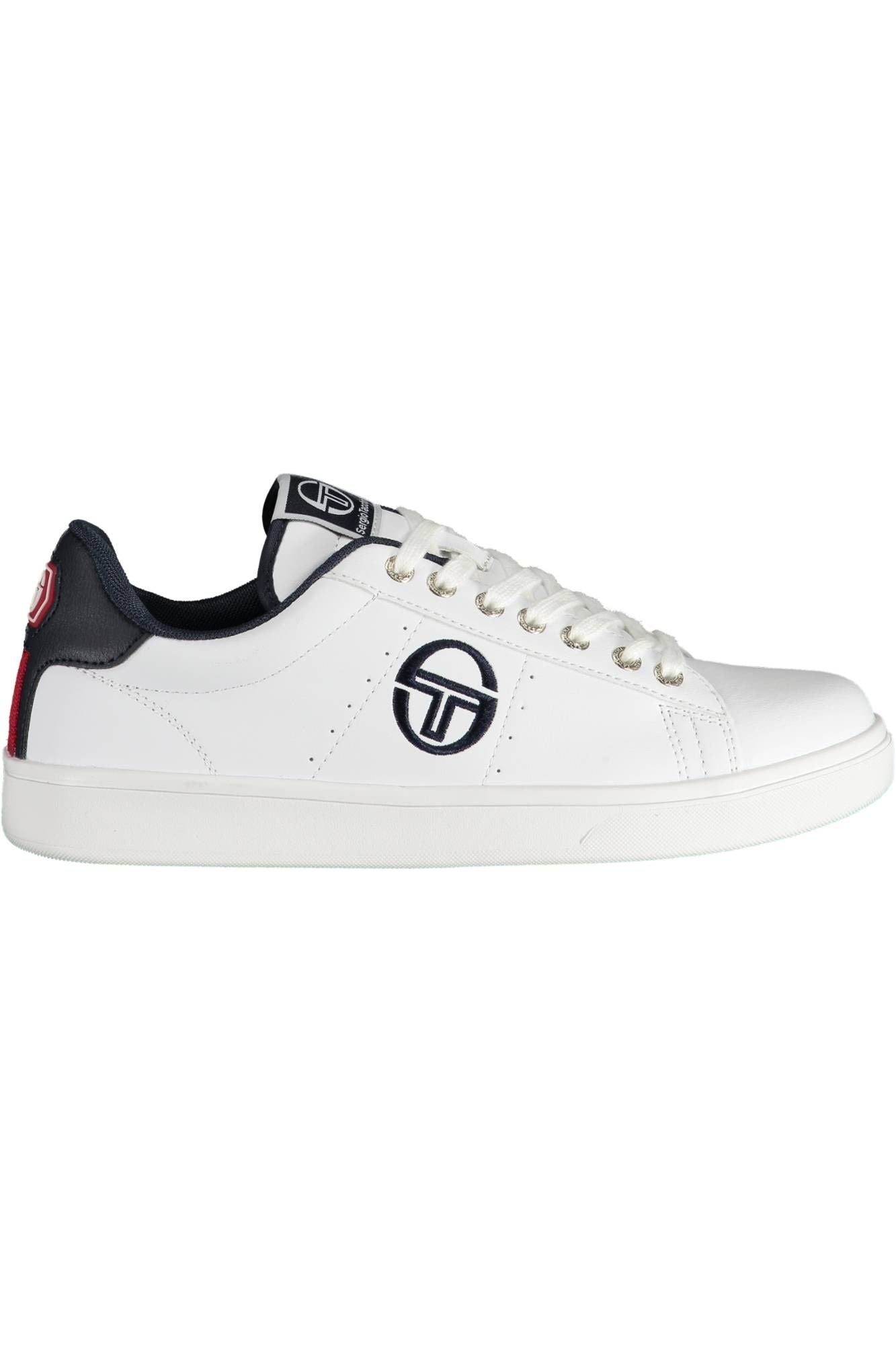 White Polyester Men Sneaker