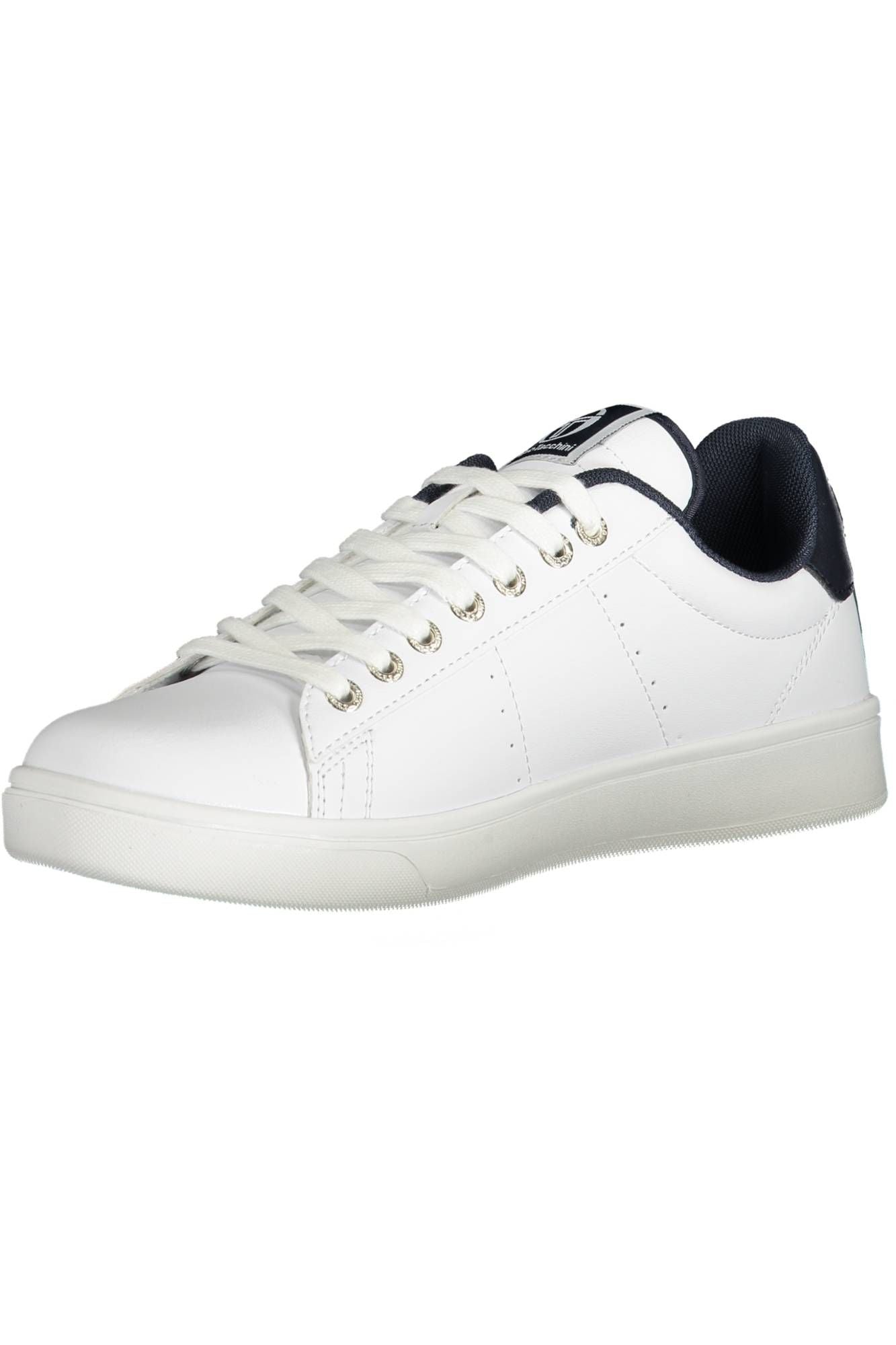 White Polyester Men Sneaker