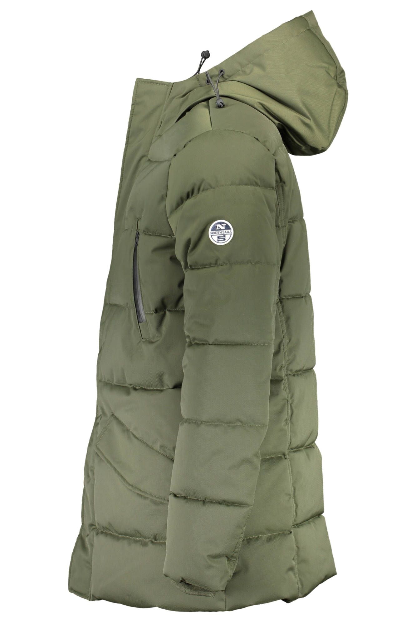 Green Polyester Men Jacket