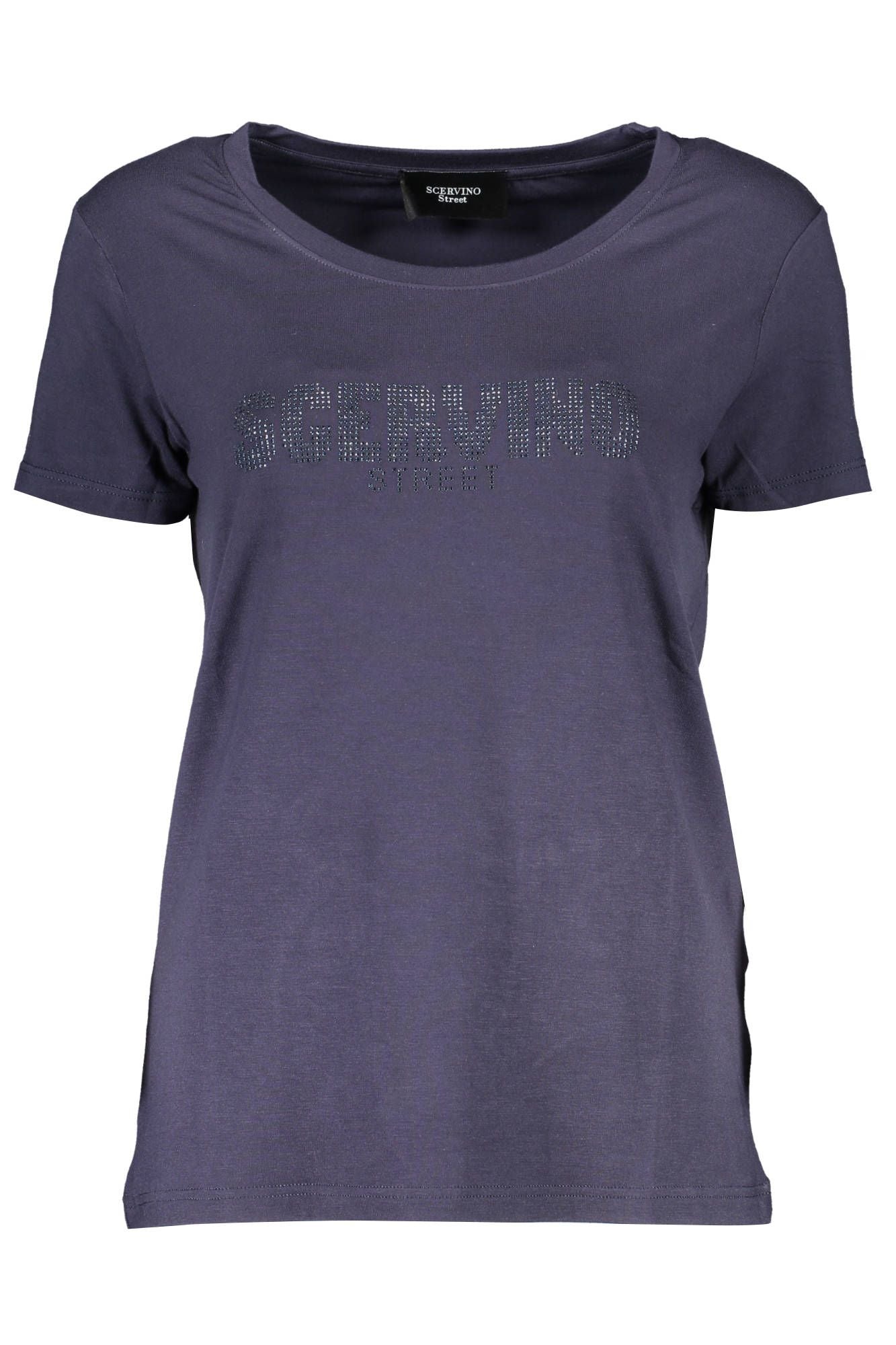 Blue Elastane Women Top