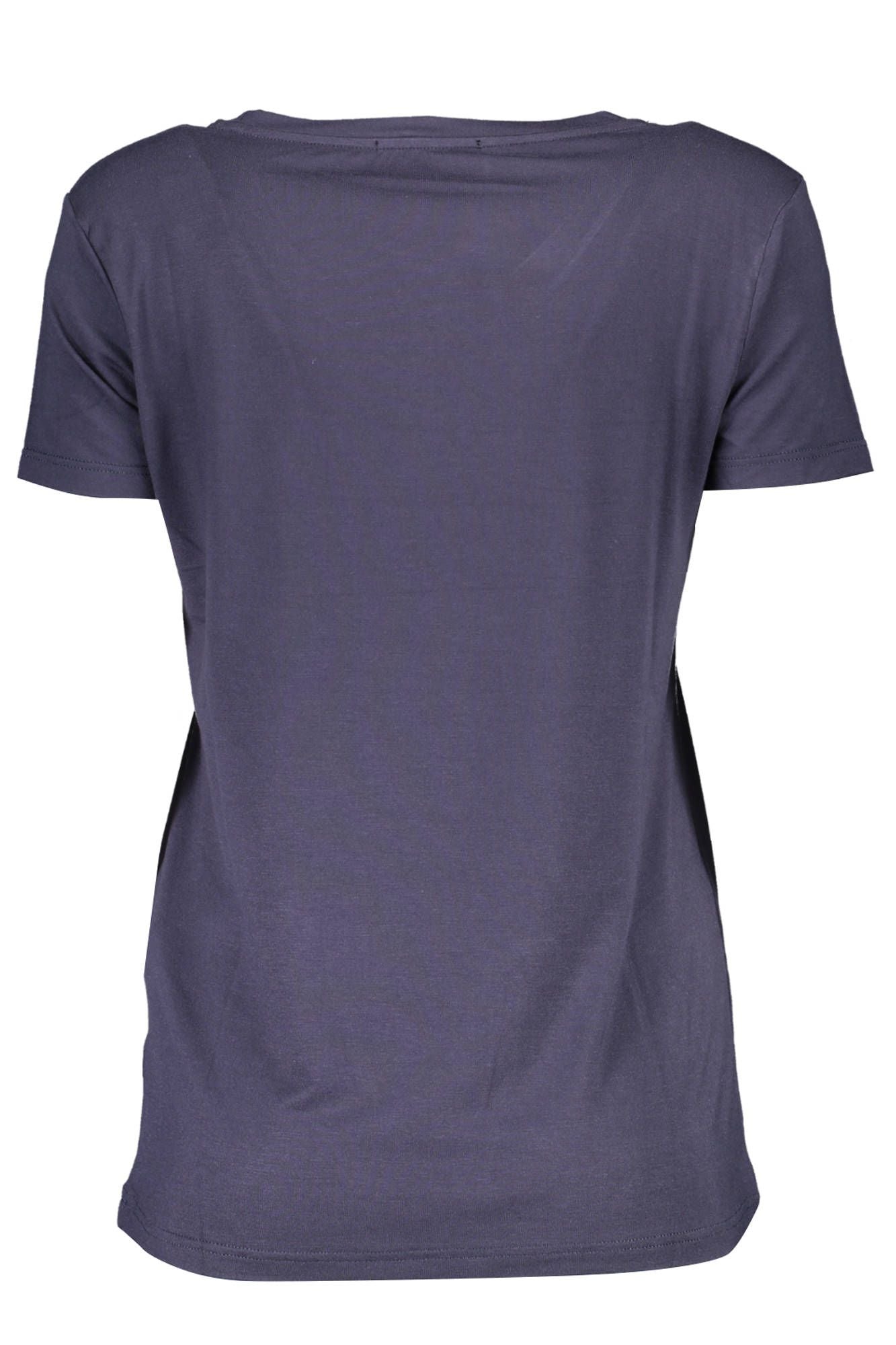 Blue Elastane Women Top