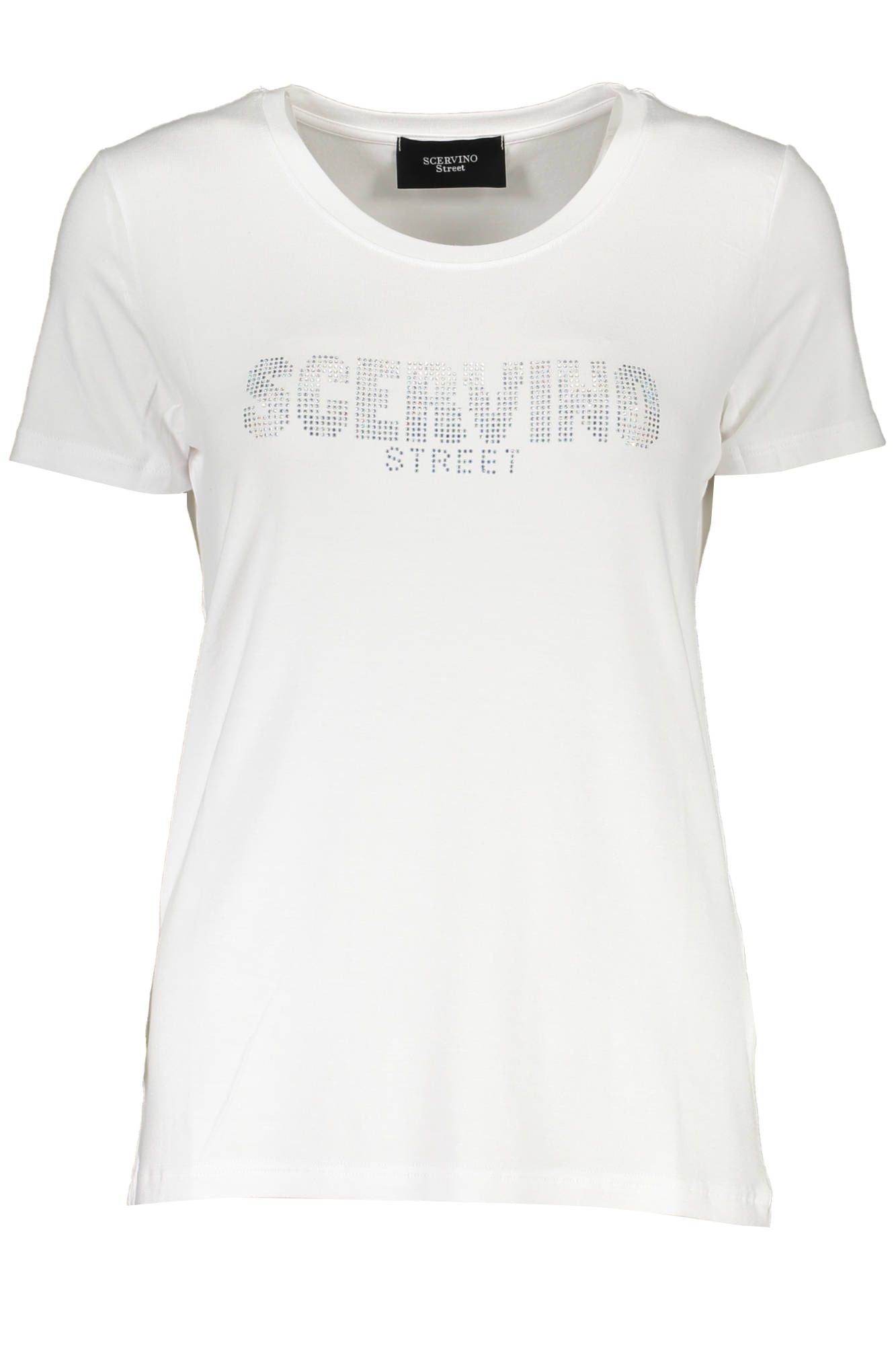 White Elastane Women Top