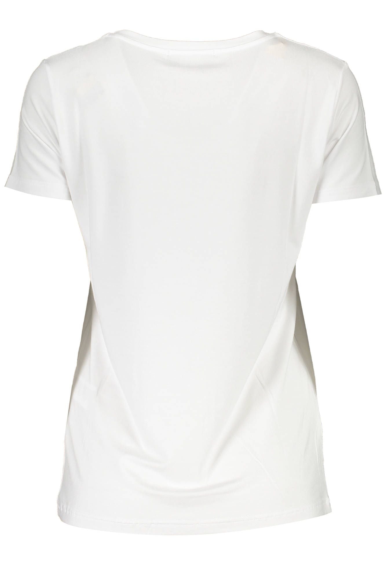 White Elastane Women Top